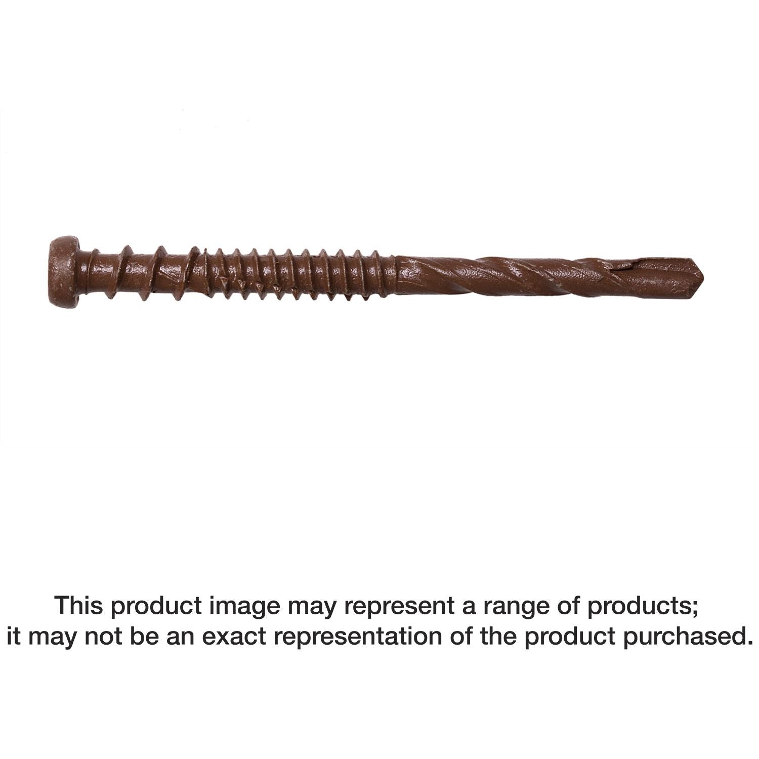 Simpson Strong-Tie DCSD238SBR01 Deck-Drive DCSD COMPOSITE-TO-STEEL Screw (Collated),  #10 x 2-3/8-in. Quik Guard Brown 01, 1000-Pack