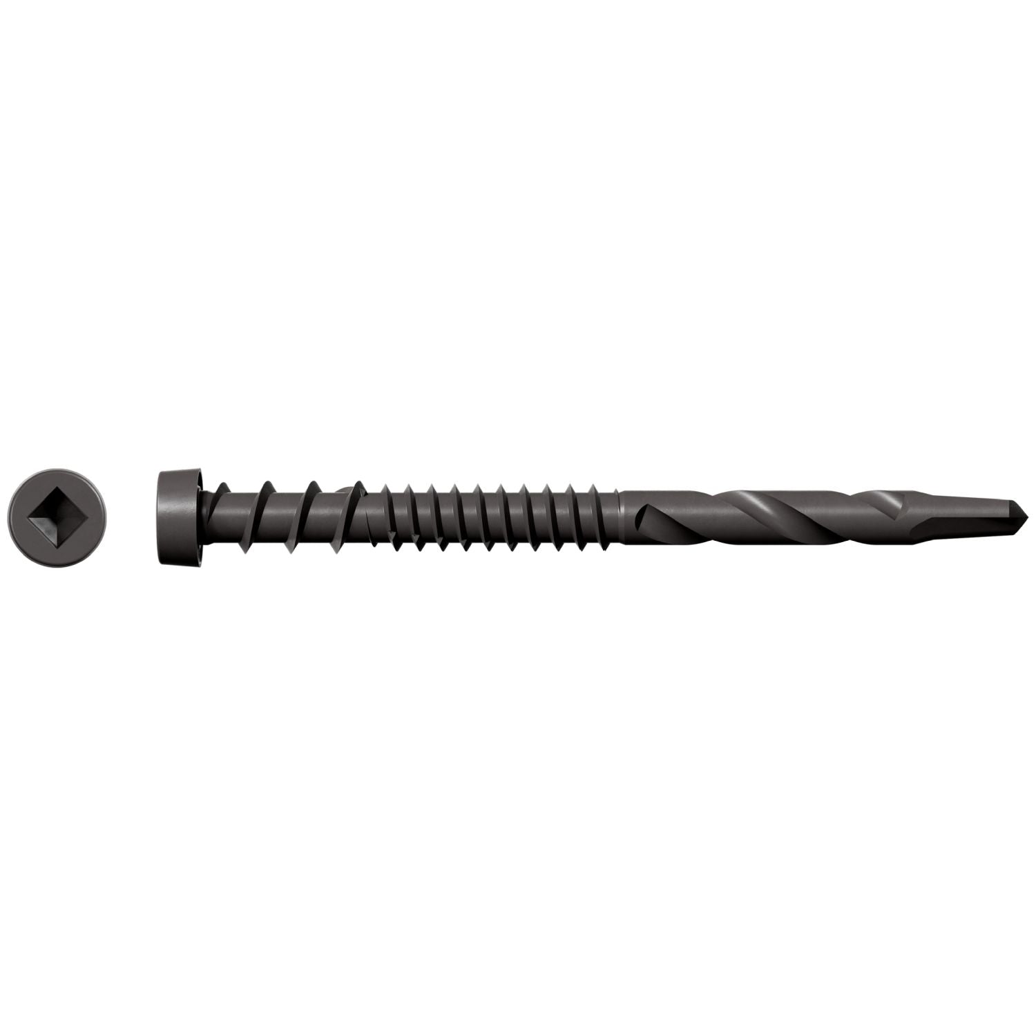 Simpson Strong-Tie DCSD238SGR04 Deck-Drive DCSD COMPOSITE-TO-STEEL Screw (Collated),  #10 x 2-3/8-in. Quik Guard Gray 04, 1000-Pack