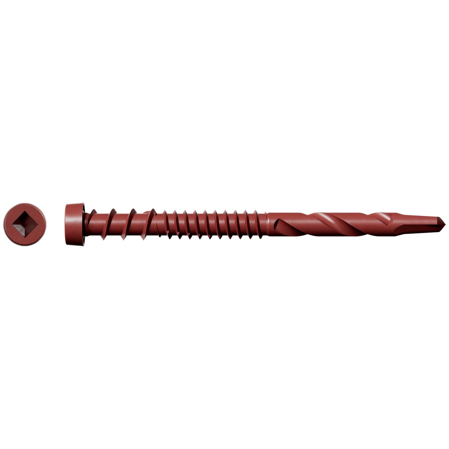 Simpson Strong-Tie DCSD238SRD01 Deck-Drive DCSD COMPOSITE-TO-STEEL Screw (Collated),  #10 x 2-3/8-in. Quik Guard Red 01, 1000-Pack