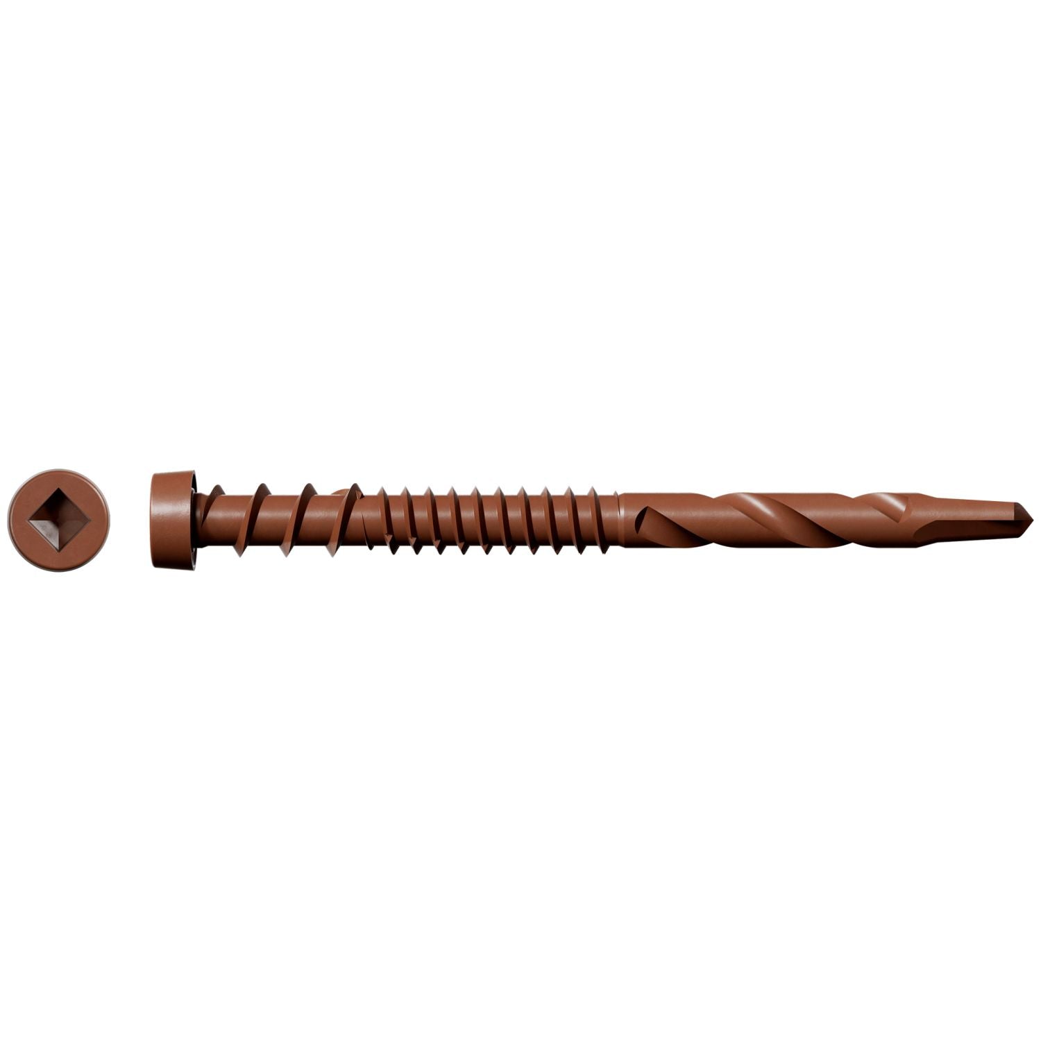 Simpson Strong-Tie DCSD238STN01 Deck-Drive DCSD COMPOSITE-TO-STEEL Screw (Collated),  #10 x 2-3/8-in. Quik Guard Tan 01, 1000-Pack