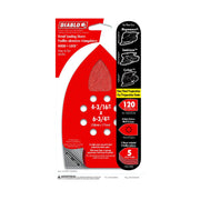 Diablo DCTDET120H05G Detail 4-3/16 Inch x 6-3/4 Inch MegaMouse Hook & Lock 120 Grit , 5-Pack