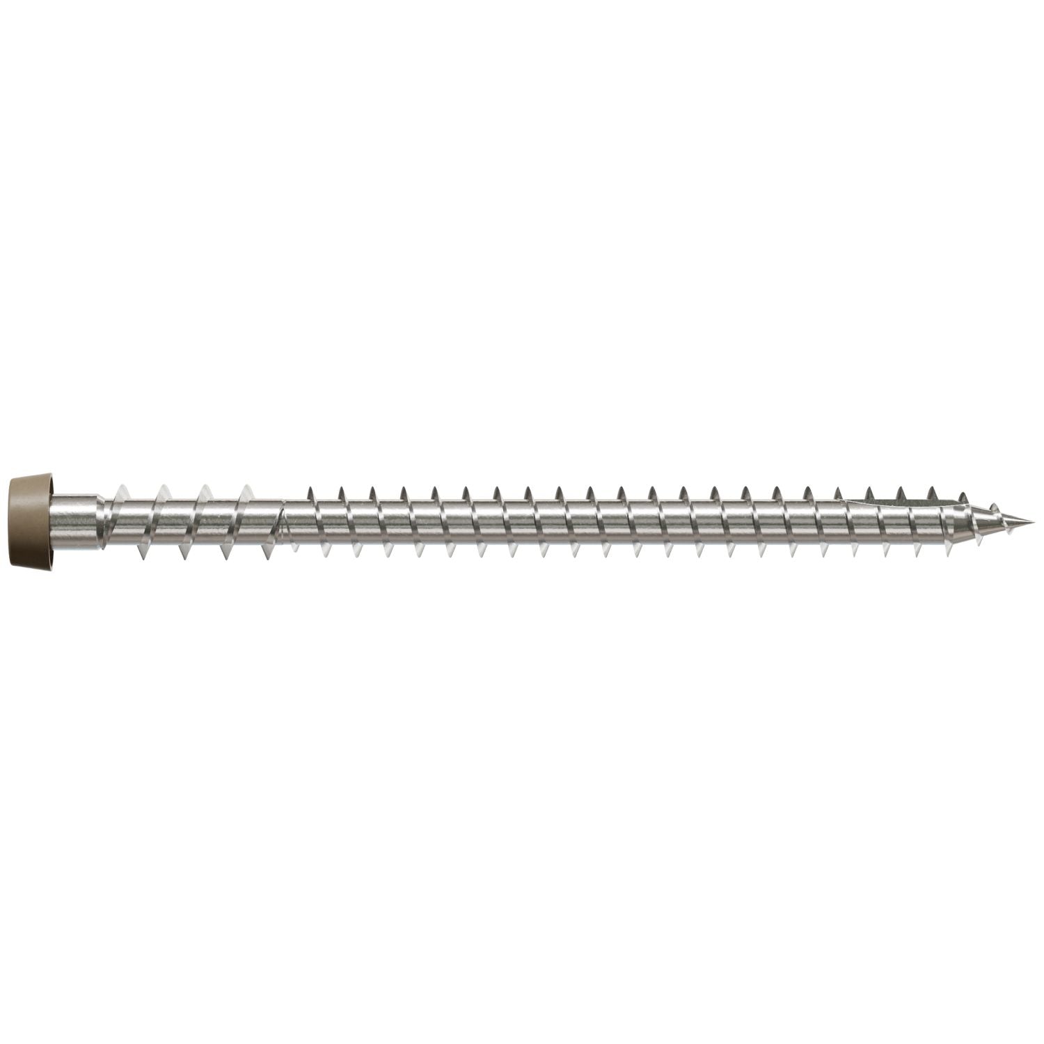 Simpson Strong-Tie DCU234C316BR05 Deck-Drive DCU COMPOSITE Screw,  #10 x 2-3/4-in. T20, Type 316, Brown 05, 70-Pack