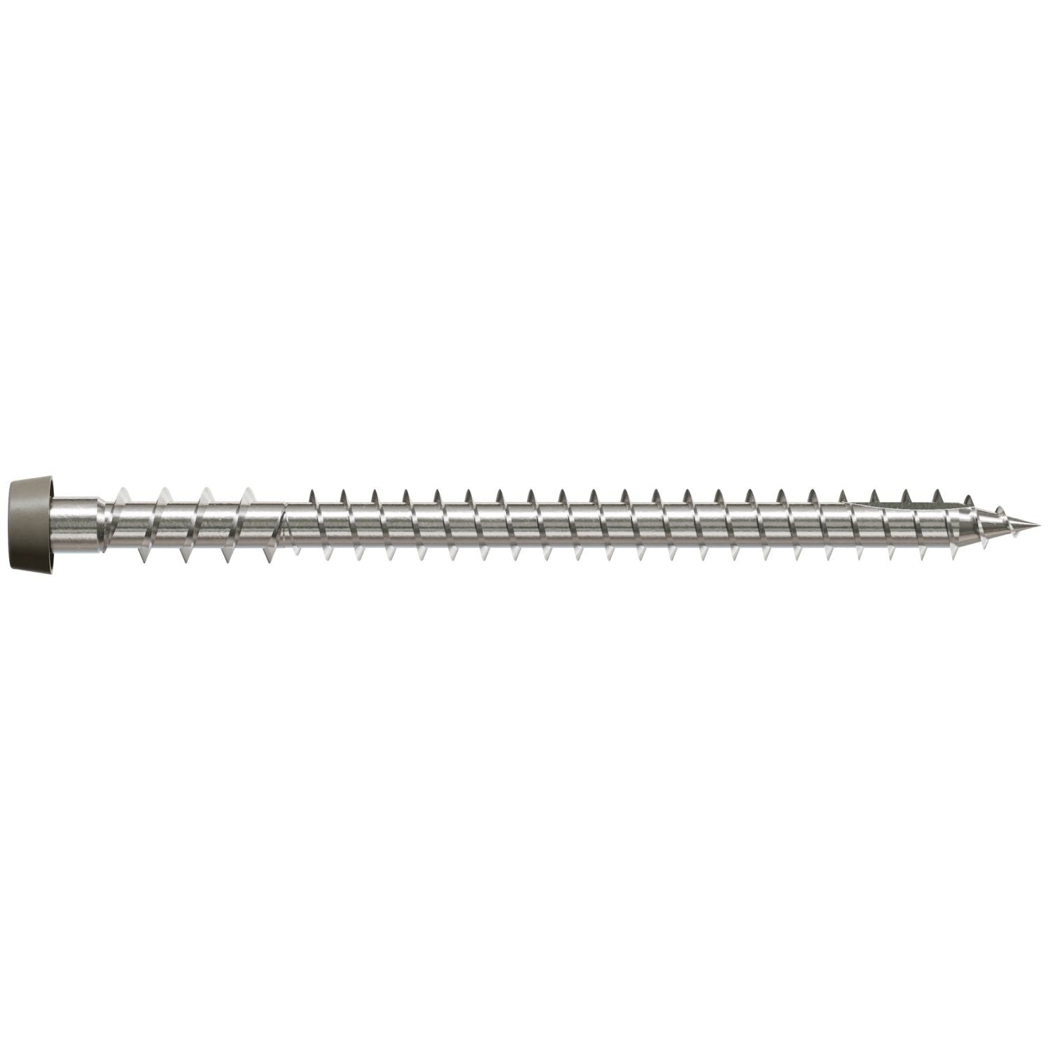 Simpson Strong-Tie DCU234C316GR Deck-Drive DCU COMPOSITE Screw,  #10 x 2-3/4-in. T20, Type 316, Gray, 70-Pack