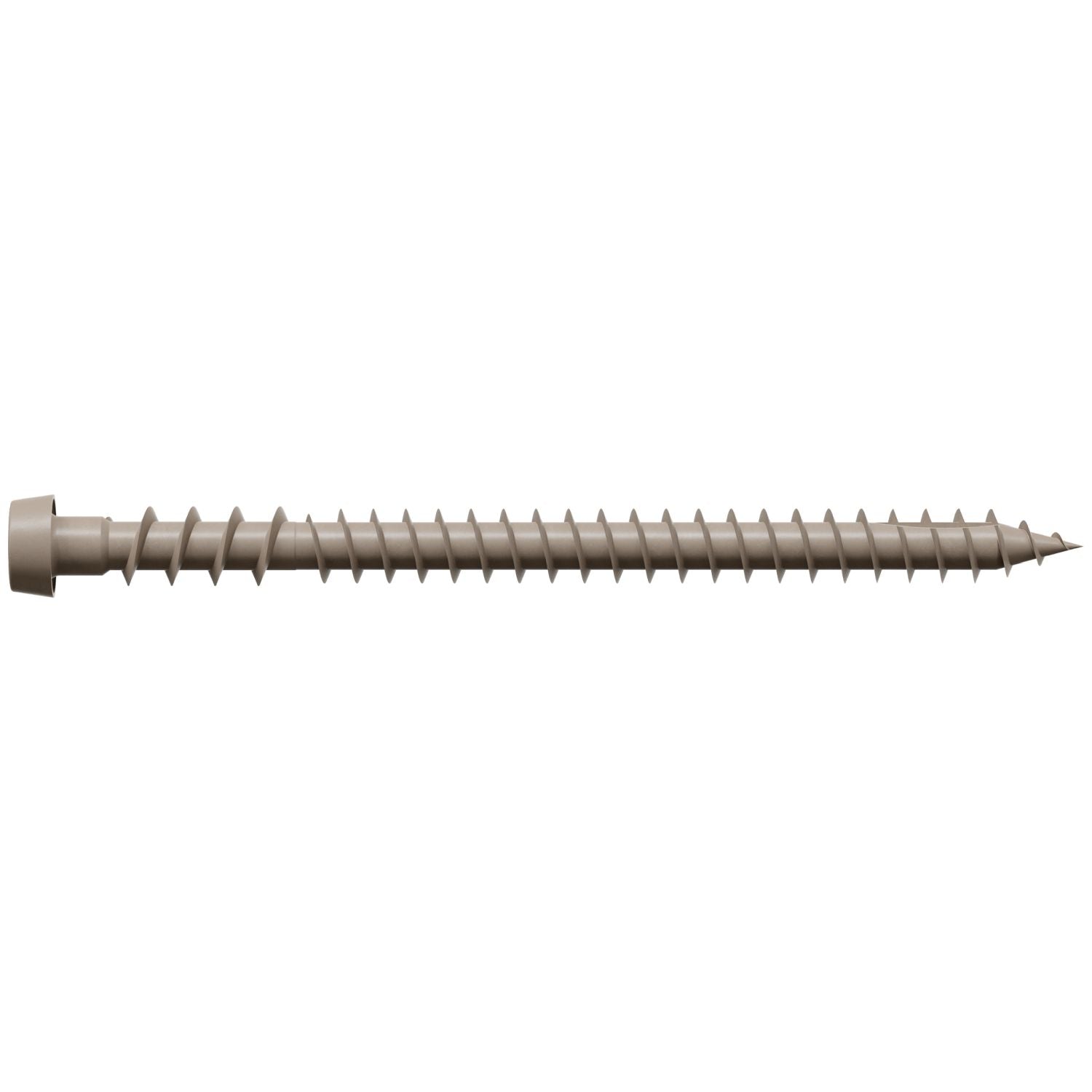 Simpson Strong-Tie DCU234GR01MB Deck-Drive DCU COMPOSITE Screw,  #10 x 2-3/4-in. T20, Quik Guard, Gray 01, 1750-Pack