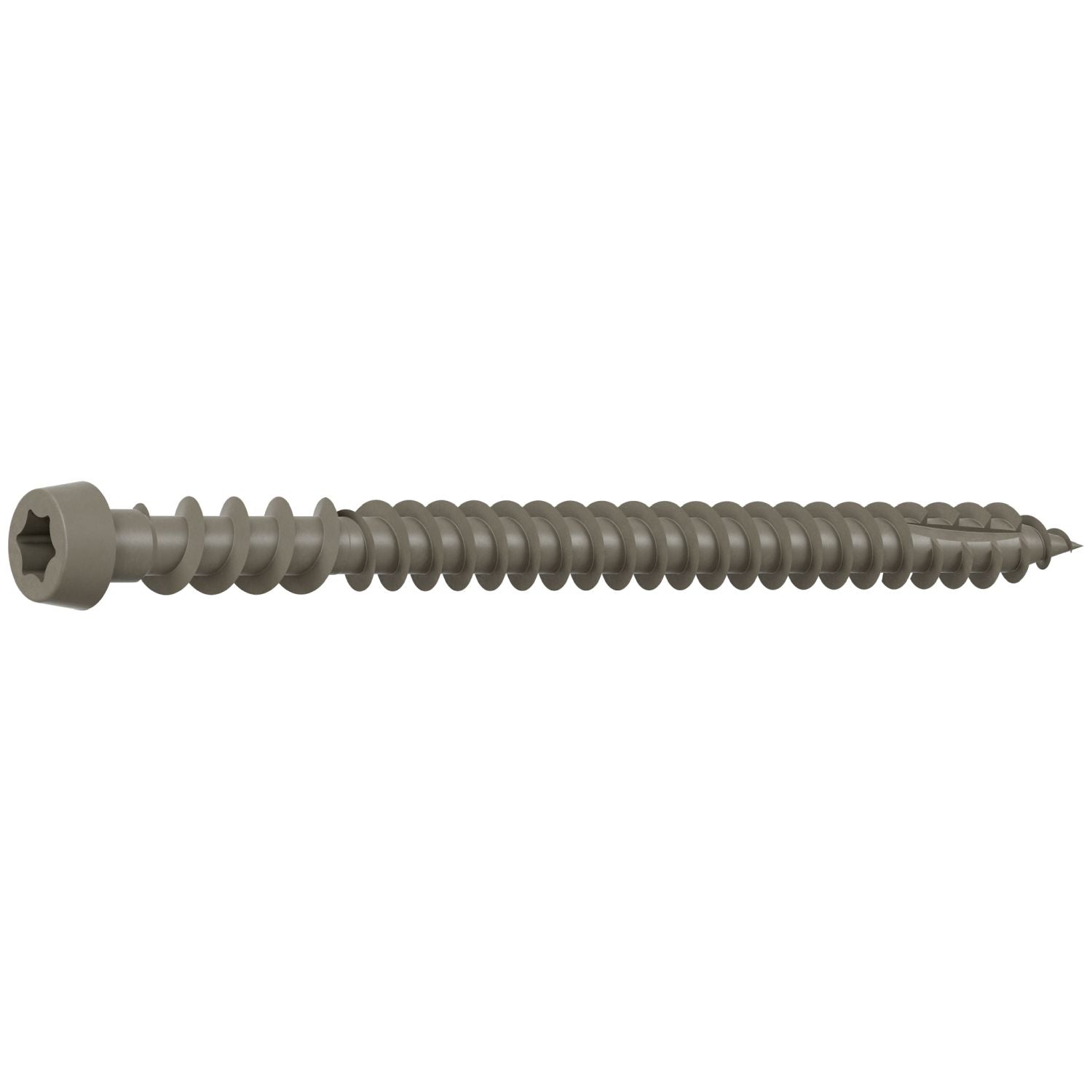 Simpson Strong-Tie DCU234GRMB Deck-Drive DCU COMPOSITE Screw,  #10 x 2-3/4-in. T20, Quik Guard, Gray, 1750-Pack