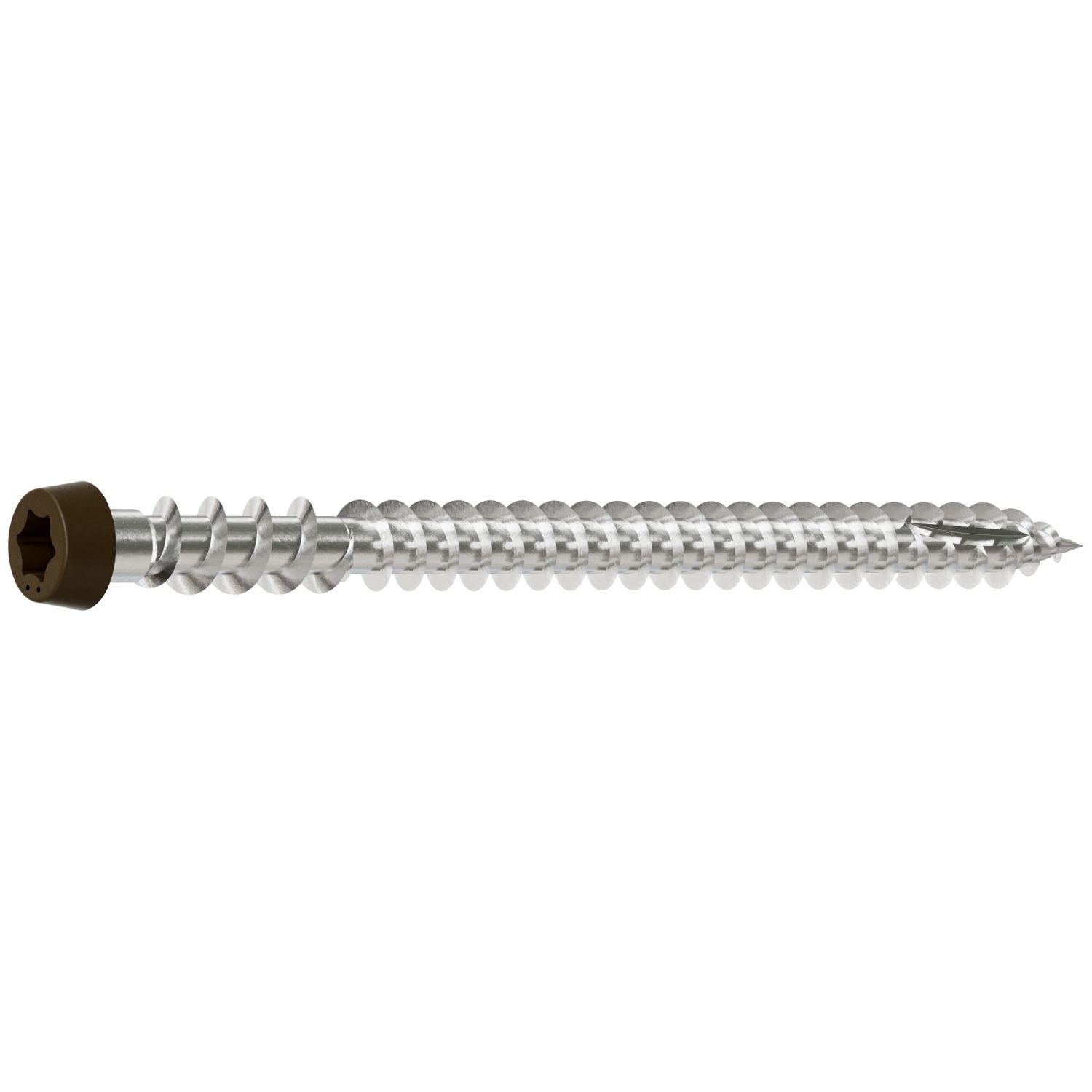 Simpson Strong-Tie DCU234MB305BR01 Deck-Drive DCU COMPOSITE Screw,  #10 x 2-3/4-in. T20, Type 305, Brown 01, 1750-Pack