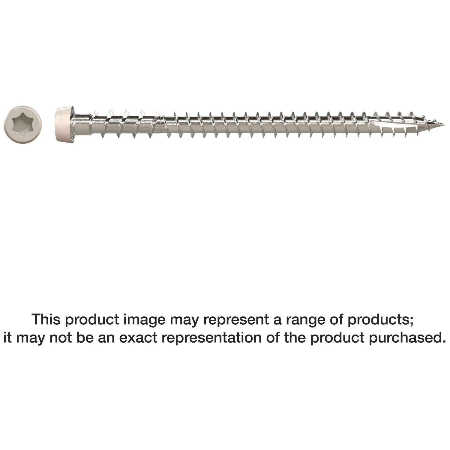 Simpson Strong-Tie DCU234MB305GR05 Deck-Drive DCU COMPOSITE Screw,  #10 x 2-3/4-in. T20, Type 305, Gray 05, 1750-Pack