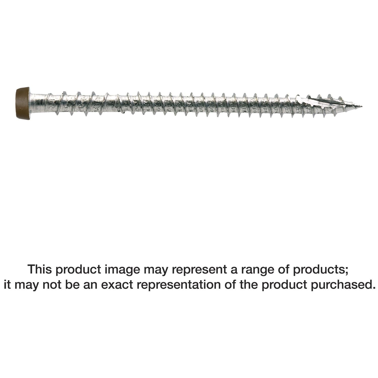 Simpson Strong-Tie DCU234MB305TN01 Deck-Drive DCU COMPOSITE Screw,  #10 x 2-3/4-in. T20, Type 305, Tan 01, 1750-Pack