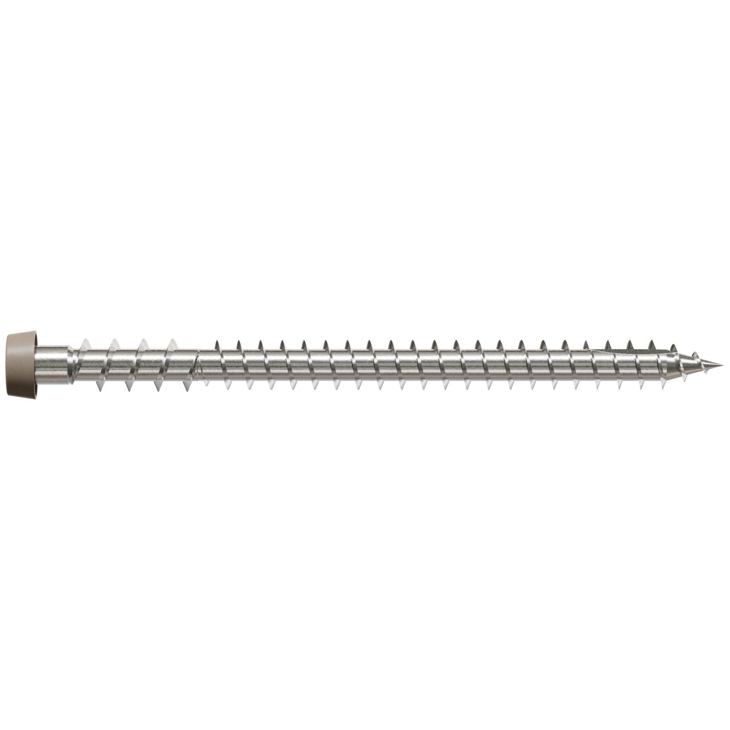 Simpson Strong-Tie DCU234MB316GR01 Deck-Drive DCU COMPOSITE Screw,  #10 x 2-3/4-in. T20, Type 316, Gray 01, 1750-Pack