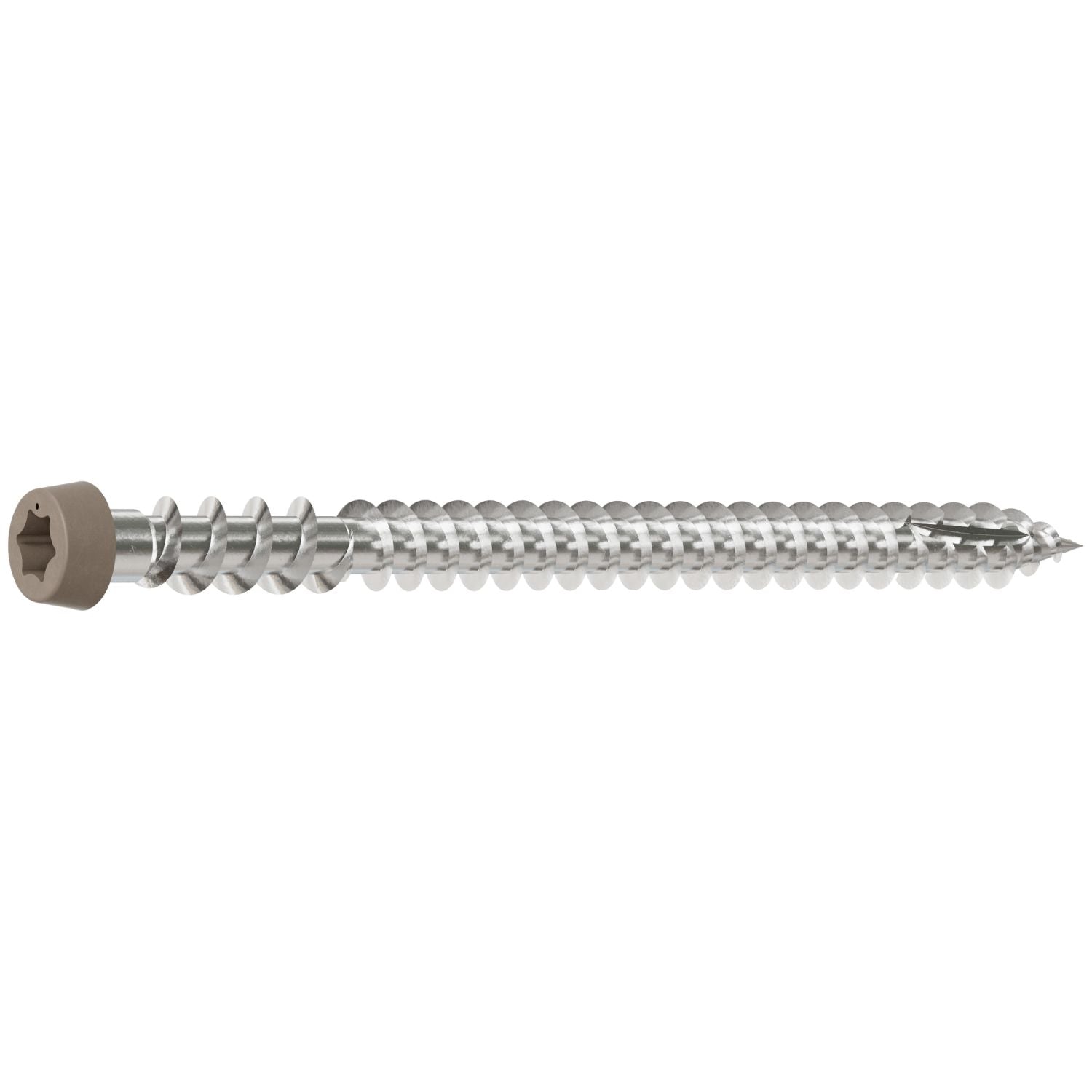 Simpson Strong-Tie DCU234MB316GR01 Deck-Drive DCU COMPOSITE Screw,  #10 x 2-3/4-in. T20, Type 316, Gray 01, 1750-Pack