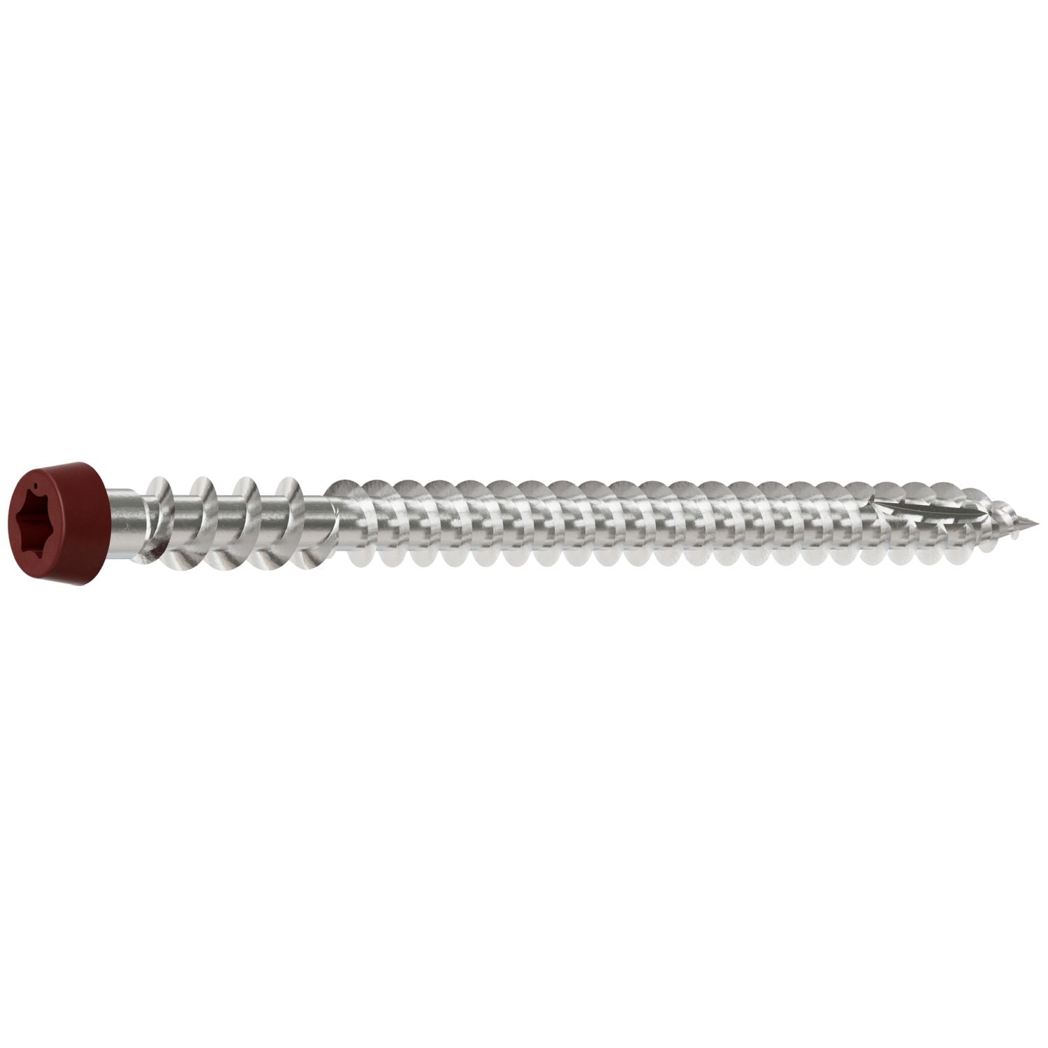 Simpson Strong-Tie DCU234MB316RD01 Deck-Drive DCU COMPOSITE Screw,  #10 x 2-3/4-in. T20, Type 316, Red 01, 1750-Pack