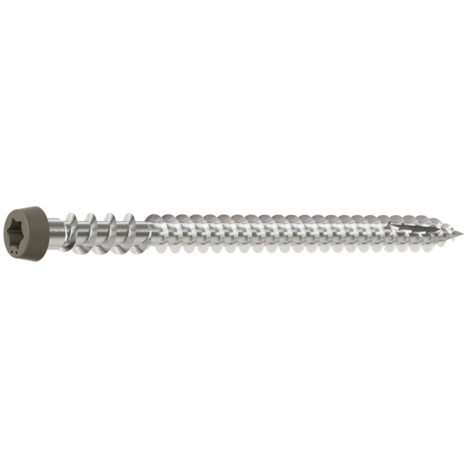Simpson Strong-Tie DCU234P305GR Deck-Drive DCU COMPOSITE Screw,  #10 x 2-3/4-in. T20, Type 305, Gray, 350-Pack