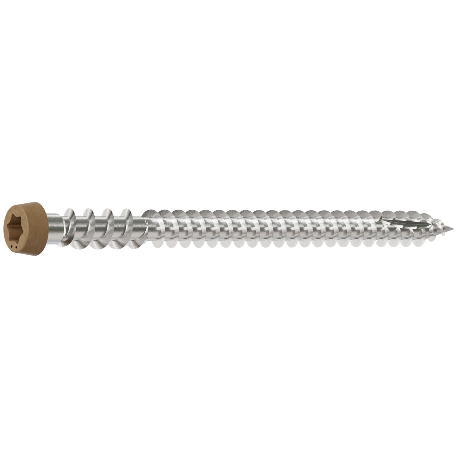 Simpson Strong-Tie DCU234P305TN05 Deck-Drive DCU COMPOSITE Screw,  #10 x 2-3/4-in. T20, Type 305, Tan 05, 350-Pack