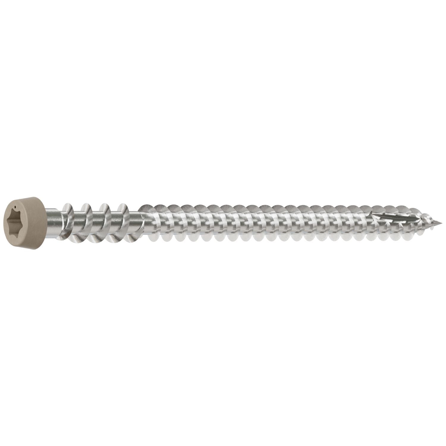 Simpson Strong-Tie DCU234P316GR05 Deck-Drive DCU COMPOSITE Screw,  #10 x 2-3/4-in. T20, Type 316, Gray 05, 350-Pack
