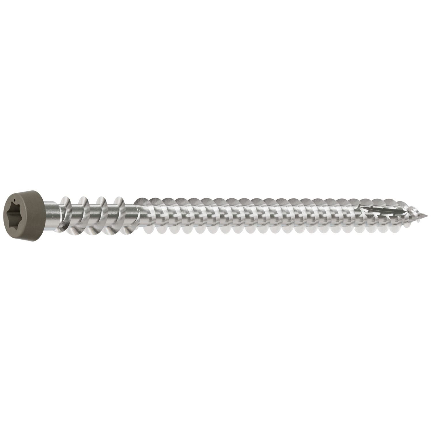 Simpson Strong-Tie DCU234P316GR Deck-Drive DCU COMPOSITE Screw,  #10 x 2-3/4-in. T20, Type 316, Gray, 350-Pack