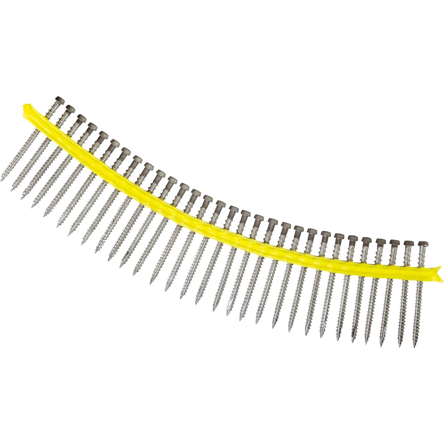 Simpson Strong-Tie DCU234S316BR01 Deck-Drive DCU COMPOSITE Screw (Collated),  #10 x 2-3/4-in. Type 316, Brown 01, 1000-Pack