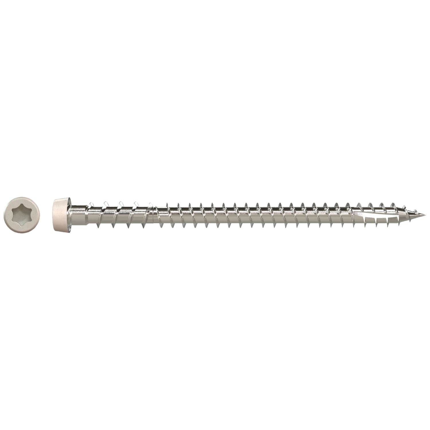 Simpson Strong-Tie DCU234S316GR05 Deck-Drive DCU COMPOSITE Screw (Collated),  #10 x 2-3/4-in. Type 316, Gray 05, 1000-Pack