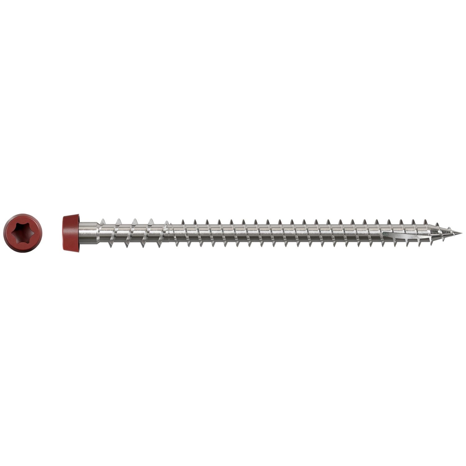 Simpson Strong-Tie DCU234S316RD01 Deck-Drive DCU COMPOSITE Screw (Collated),  #10 x 2-3/4-in. Type 316, Red 01, 1000-Pack