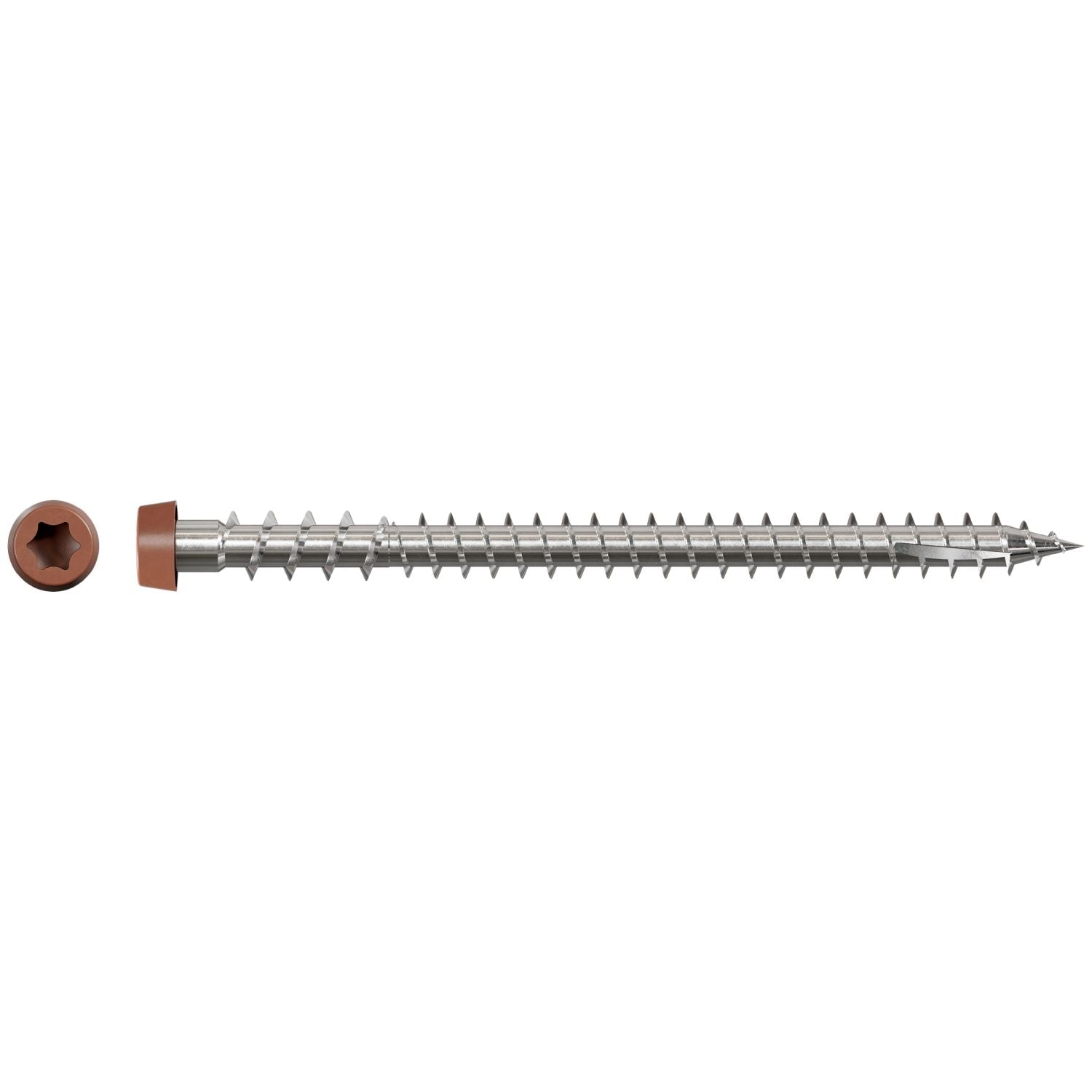 Simpson Strong-Tie DCU234S316RD Deck-Drive DCU COMPOSITE Screw (Collated),  #10 x 2-3/4-in. Type 316, Red, 1000-Pack