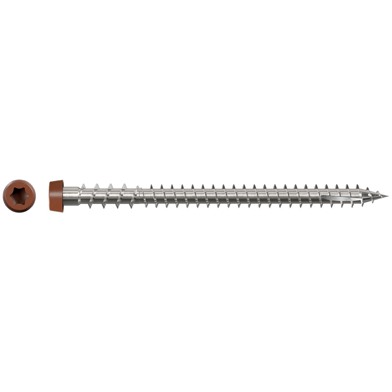 Simpson Strong-Tie Deck-Drive DCU COMPOSITE Collated Screw, #10 x 2-3/4-in. Type 316, Tan 01, 1000-Pack (DCU234S316TN01)