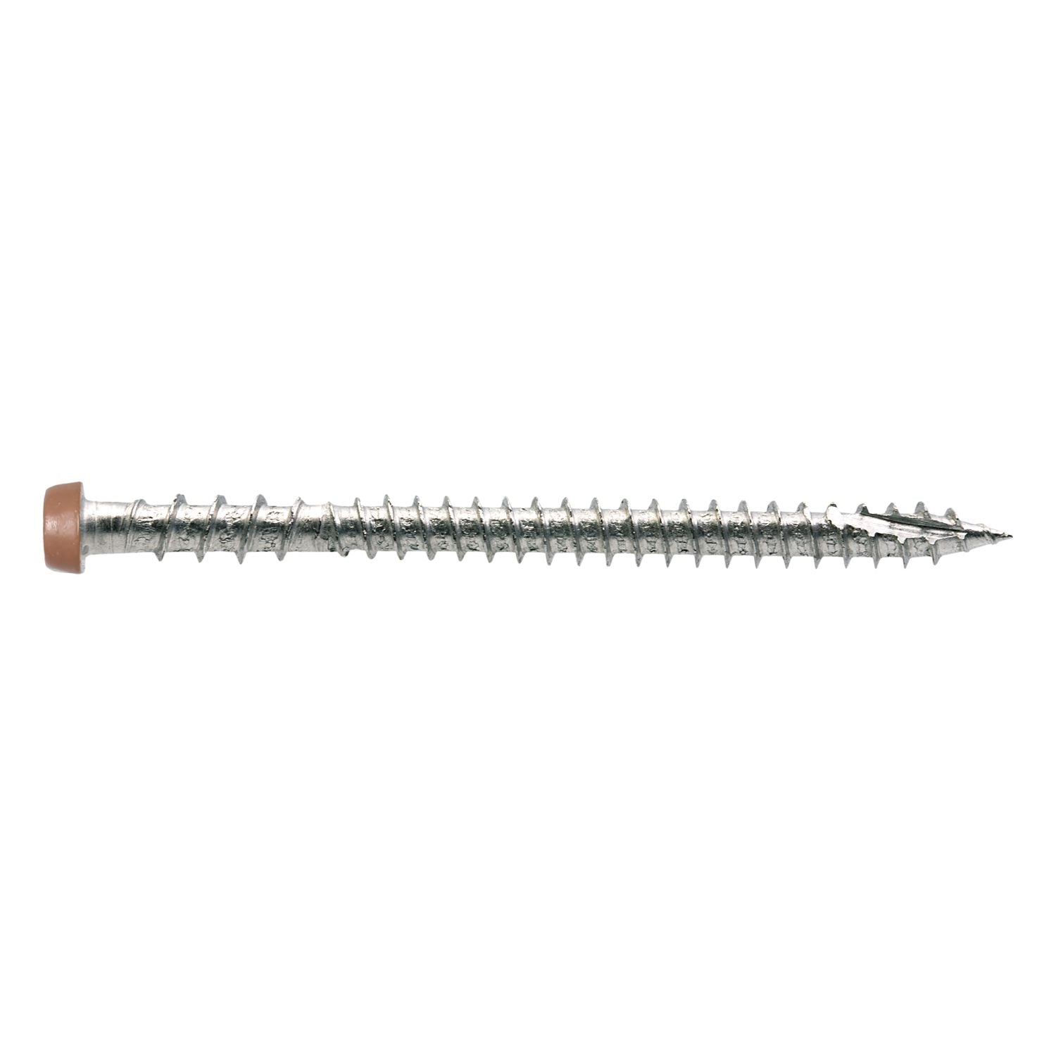 Simpson Strong-Tie DCU234S316TN03 Deck-Drive DCU COMPOSITE Screw (Collated),  #10 x 2-3/4-in. Type 316, Tan 03, 1000-Pack