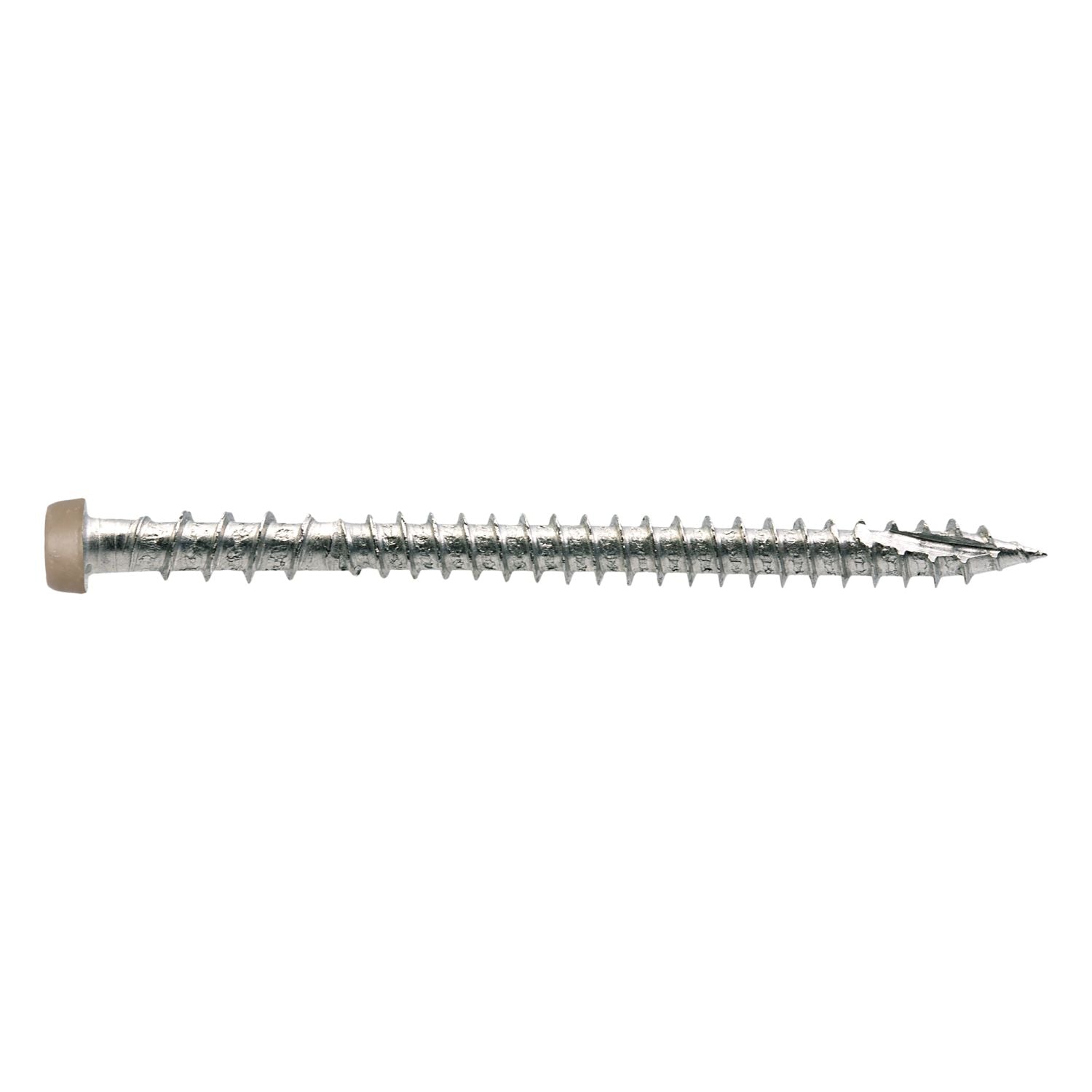 Simpson Strong-Tie DCU234S316TN05 Deck-Drive DCU COMPOSITE Screw (Collated),  #10 x 2-3/4-in. Type 316, Tan 05, 1000-Pack