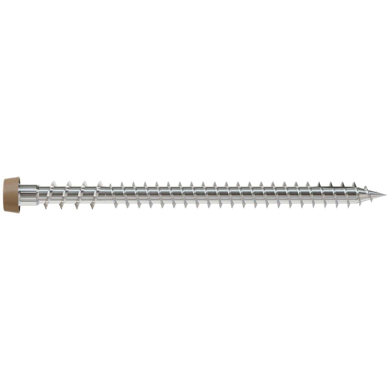 Simpson Strong-Tie DCU234S316TN Deck-Drive DCU COMPOSITE Screw (Collated),  #10 x 2-3/4-in. Type 316, Tan, 1000-Pack