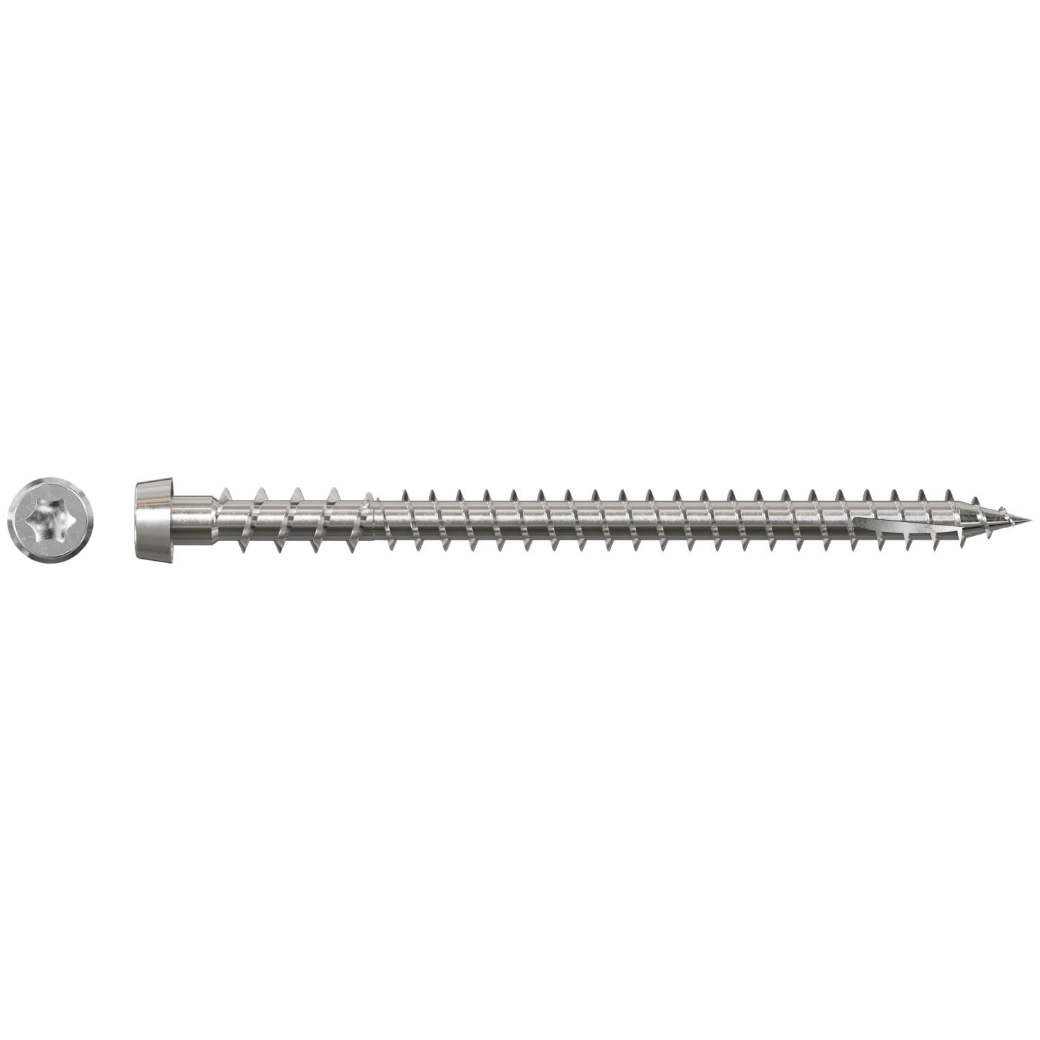 Simpson Strong-Tie DCU234S316 Deck-Drive DCU COMPOSITE Screw (Collated),  #10 x 2-3/4-in. Type 316, 1000-Pack