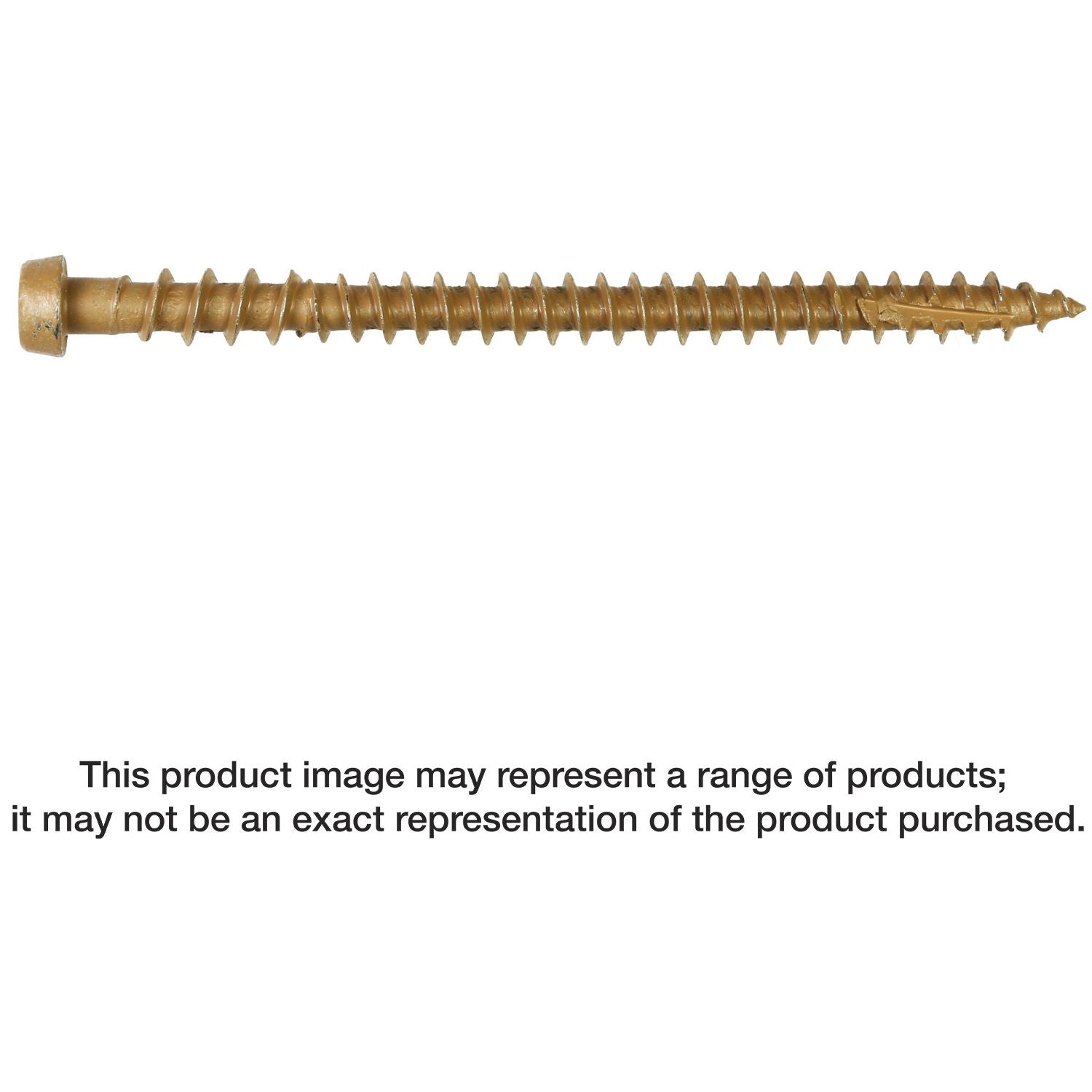 Simpson Strong-Tie DCU234SBR05 Deck-Drive DCU COMPOSITE Screw (Collated),  #10 x 2-3/4-in. Quik Guard Brown 05, 1000-Pack