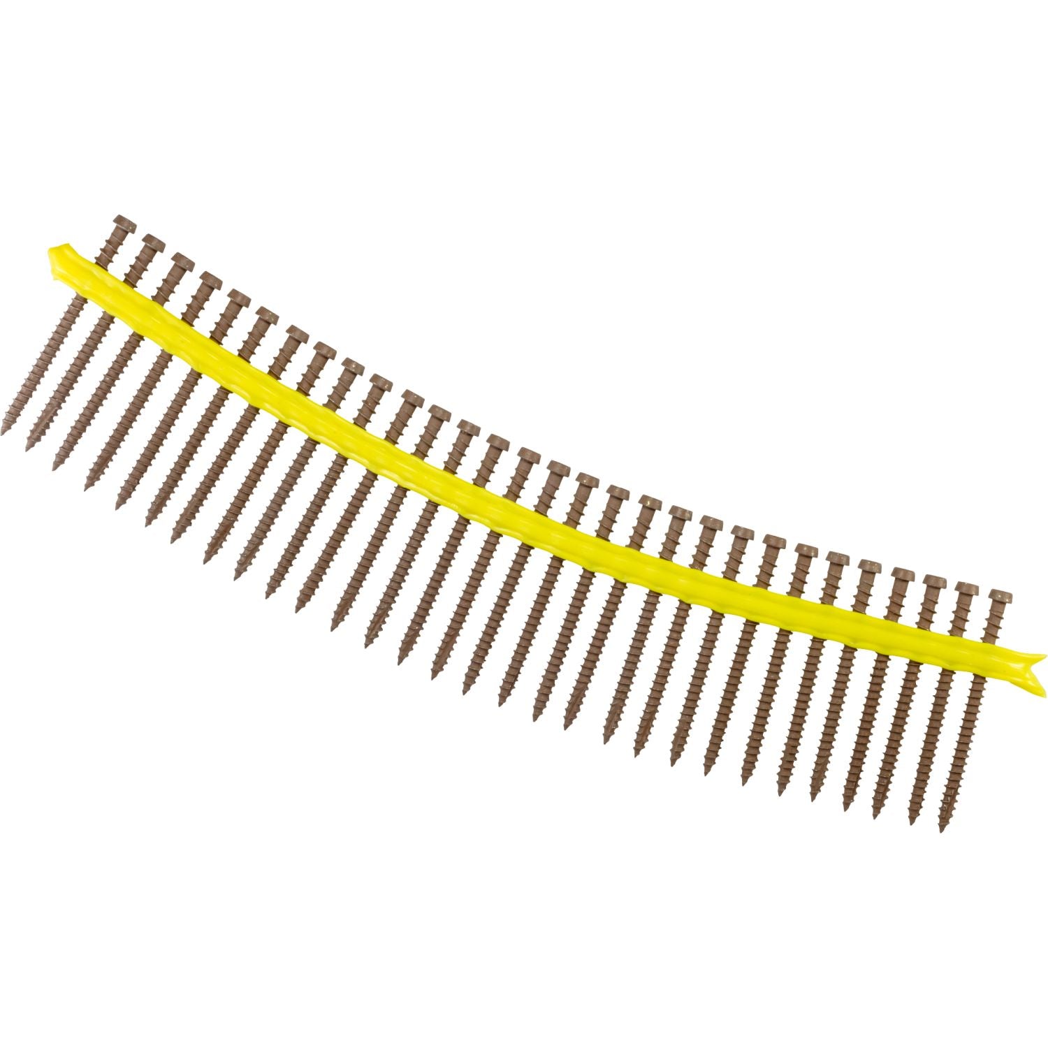 Simpson Strong-Tie DCU234SBR05 Deck-Drive DCU COMPOSITE Screw (Collated),  #10 x 2-3/4-in. Quik Guard Brown 05, 1000-Pack