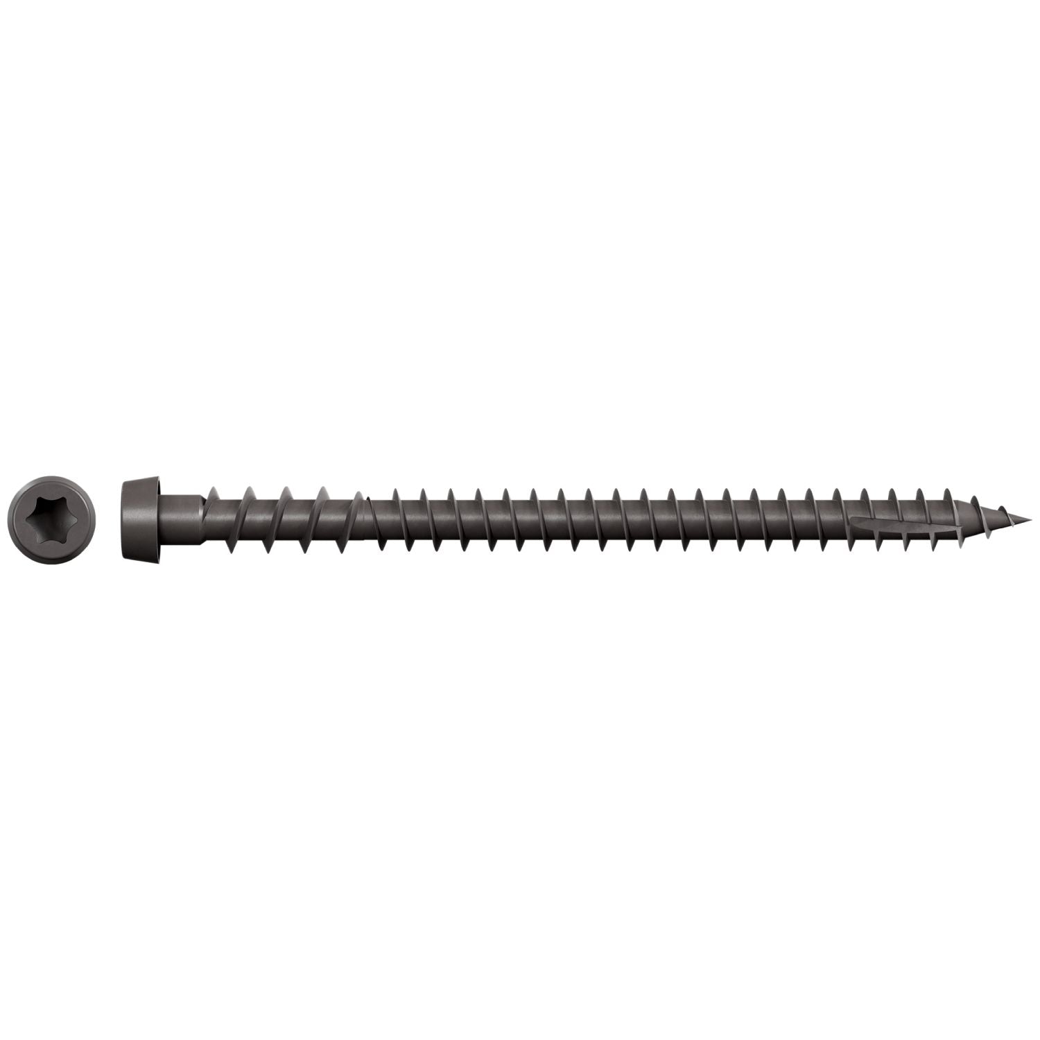 Simpson Strong-Tie DCU234SGR04 Deck-Drive DCU COMPOSITE Screw (Collated),  #10 x 2-3/4-in. Quik Guard Gray 04, 1000-Pack