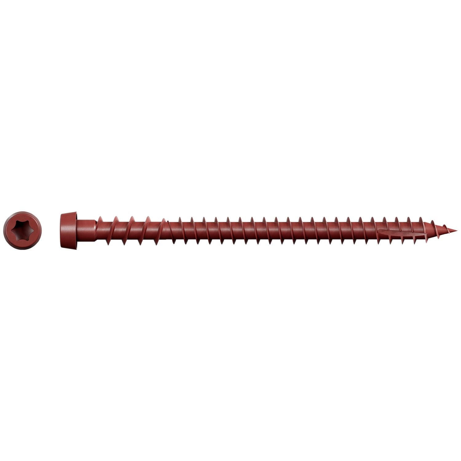 Simpson Strong-Tie DCU234SRD01 Deck-Drive DCU COMPOSITE Screw (Collated),  #10 x 2-3/4-in. Quik Guard Red 01, 1000-Pack