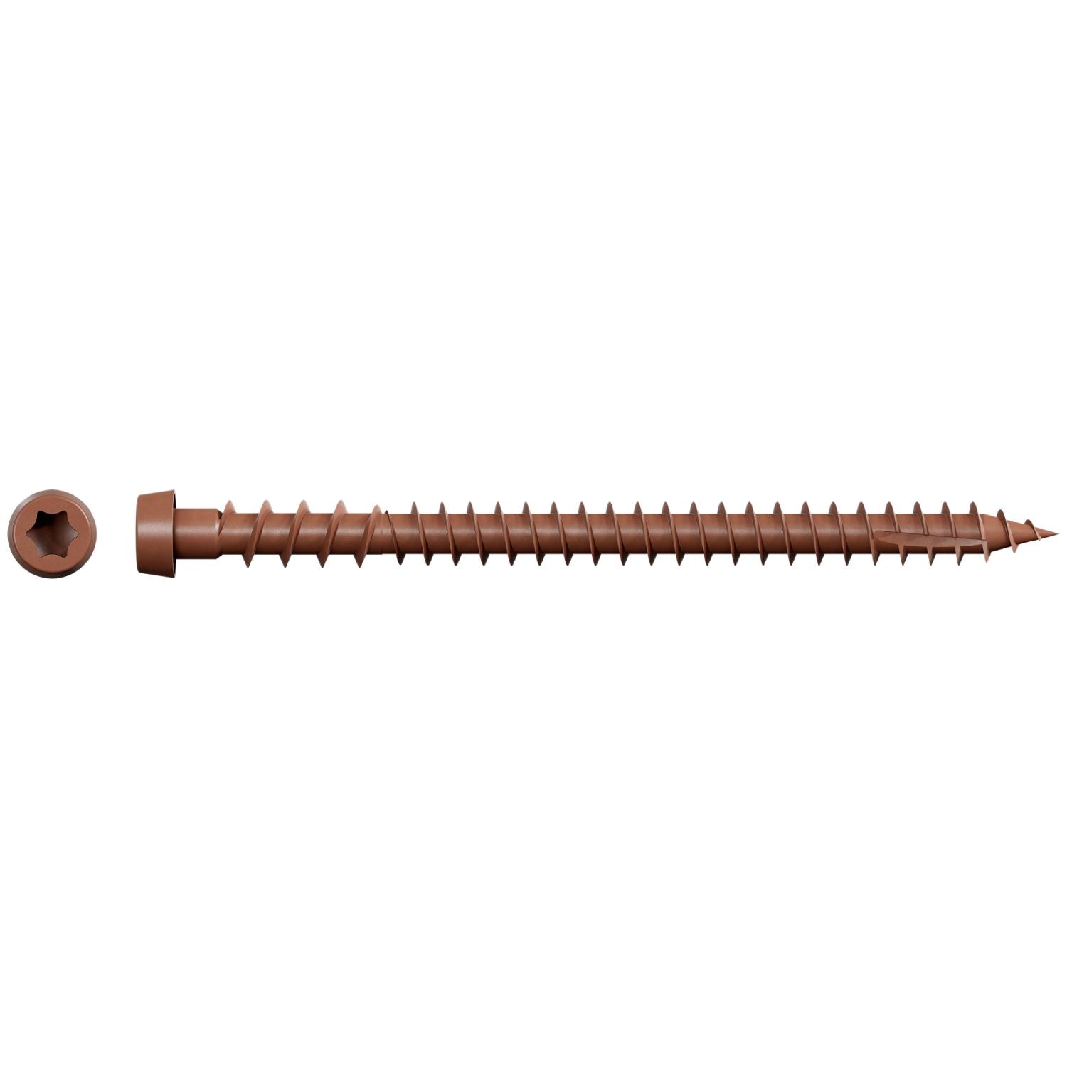 Simpson Strong-Tie DCU234SRD Deck-Drive DCU COMPOSITE Screw (Collated),  #10 x 2-3/4-in. Quik Guard Red, 1000-Pack