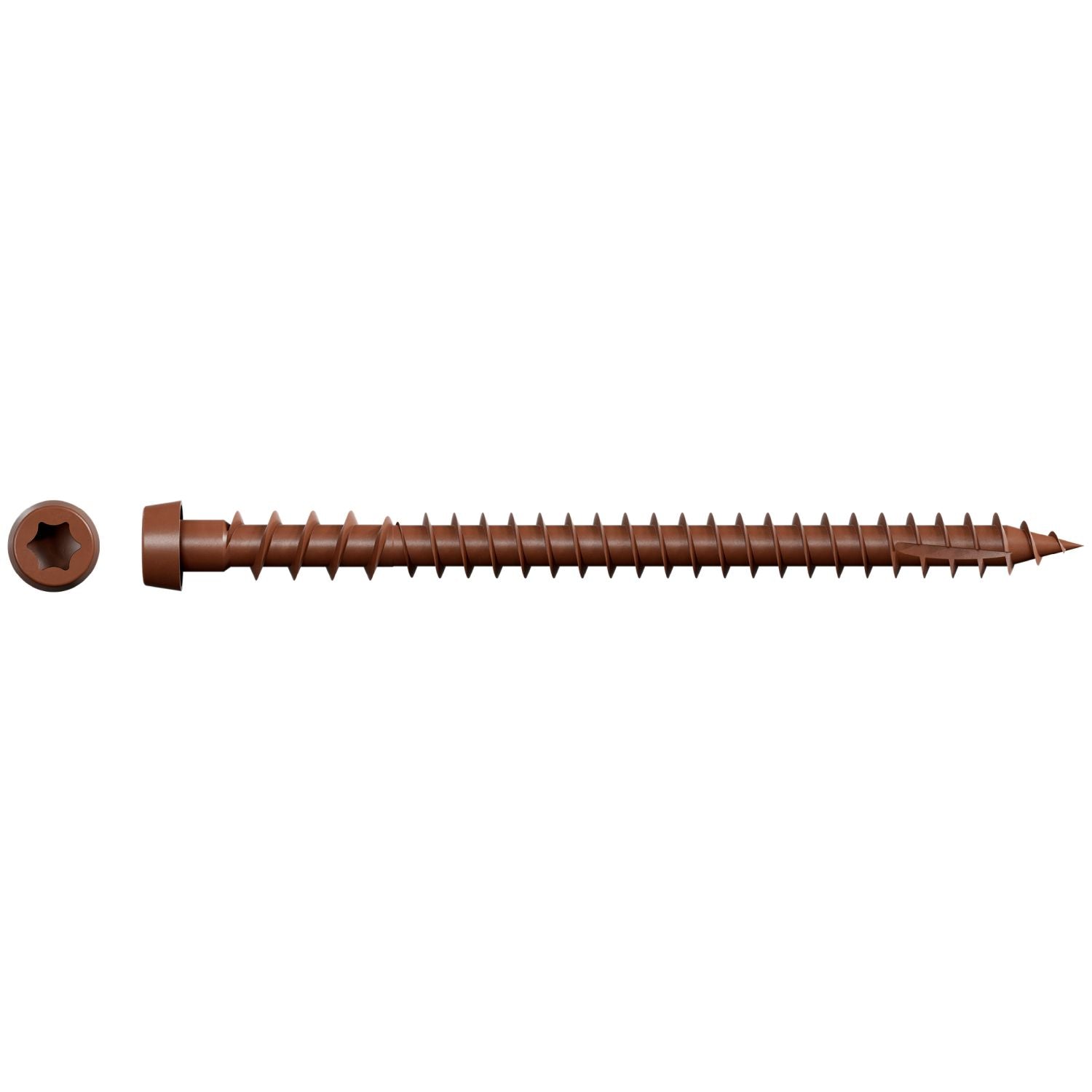 Simpson Strong-Tie DCU234STN01 Deck-Drive DCU COMPOSITE Screw (Collated),  #10 x 2-3/4-in. Quik Guard Tan 01, 1000-Pack