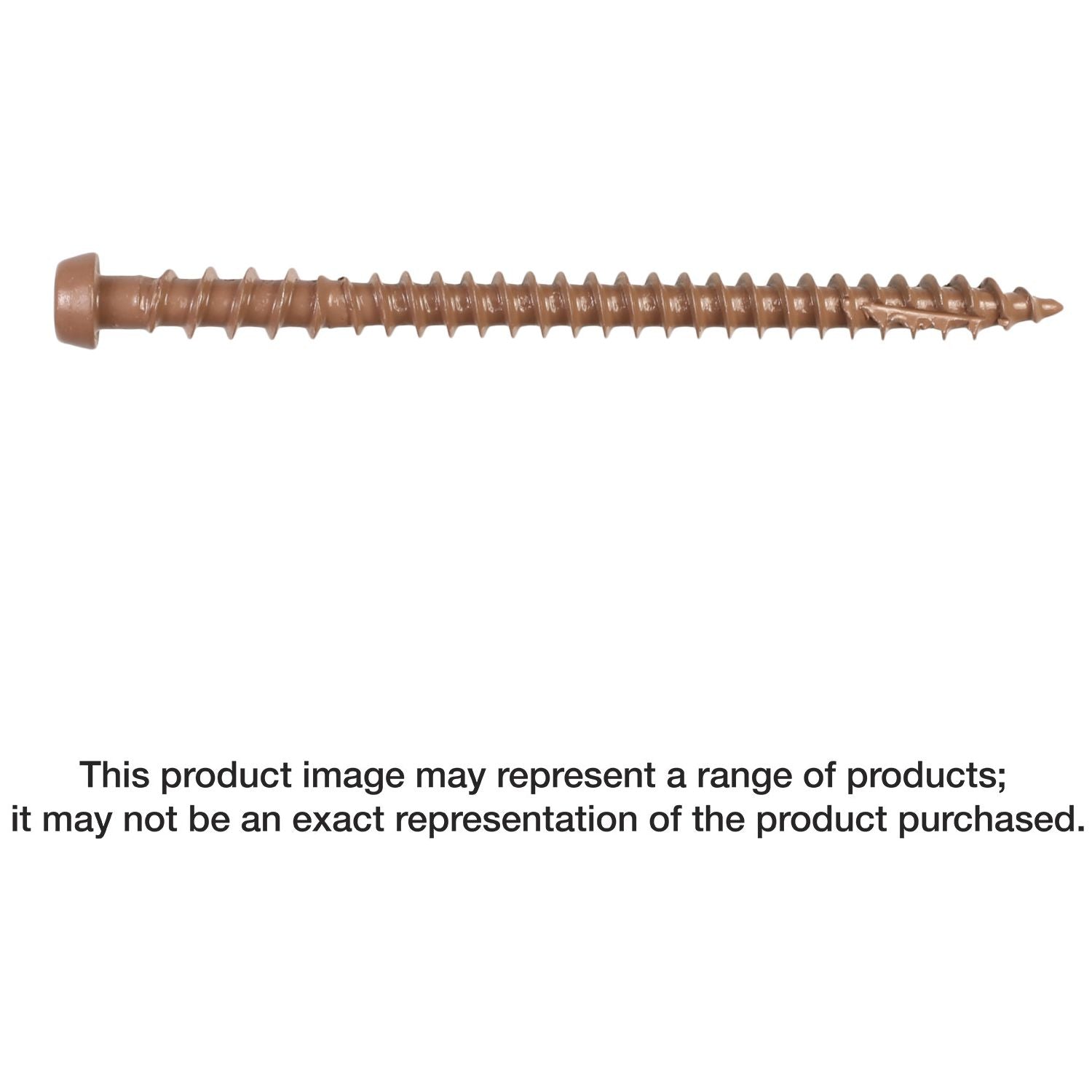 Simpson Strong-Tie DCU234TN01R350 Deck-Drive DCU COMPOSITE Screw,  #10 x 2-3/4-in. T20, Quik Guard, Tan 01, 350-Pack