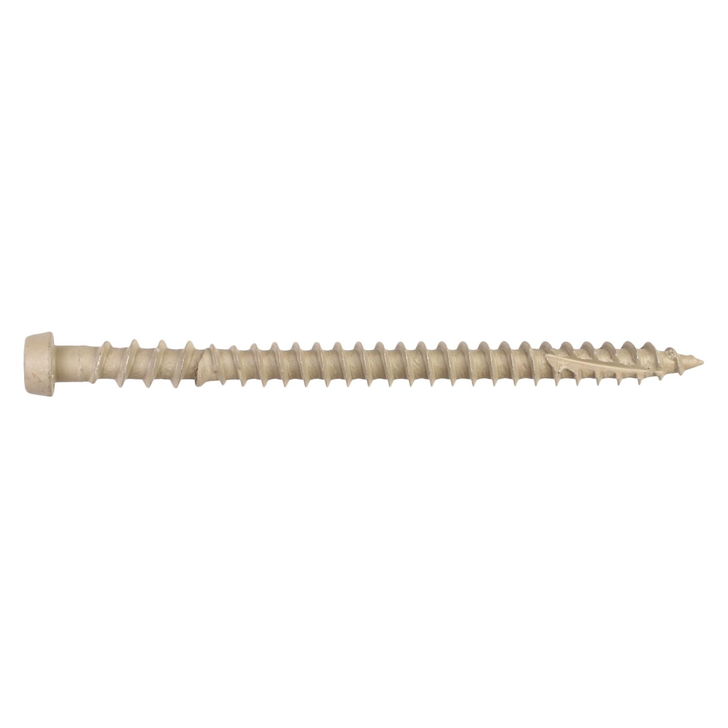 Simpson Strong-Tie DCU234TN02R350 Deck-Drive DCU COMPOSITE Screw,  #10 x 2-3/4-in. T20, Quik Guard, Tan 02, 350-Pack