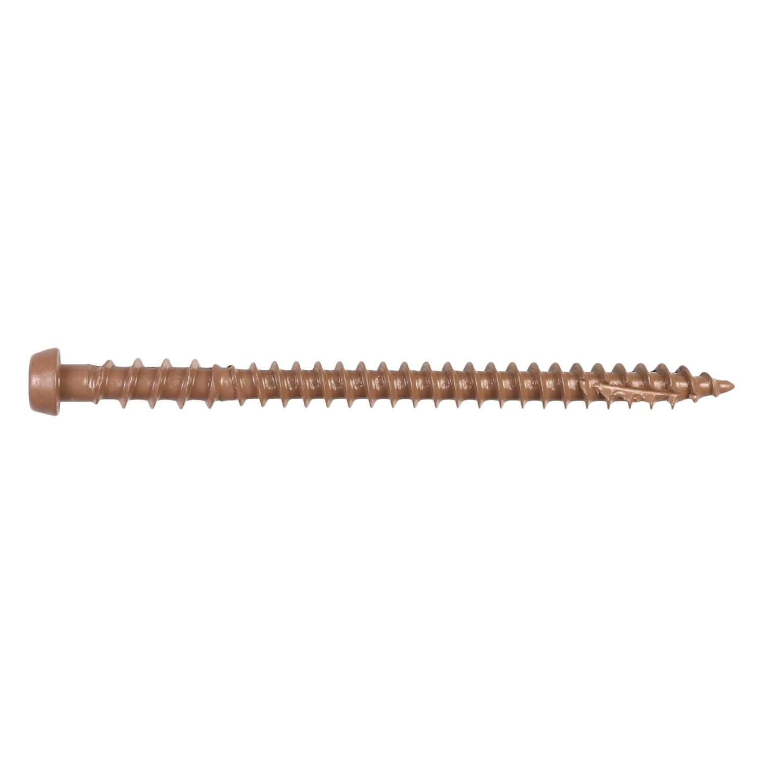 Simpson Strong-Tie DCU234TN03R70 Deck-Drive DCU COMPOSITE Screw,  #10 x 2-3/4-in. T20, Quik Guard, Tan 03, 70-Pack