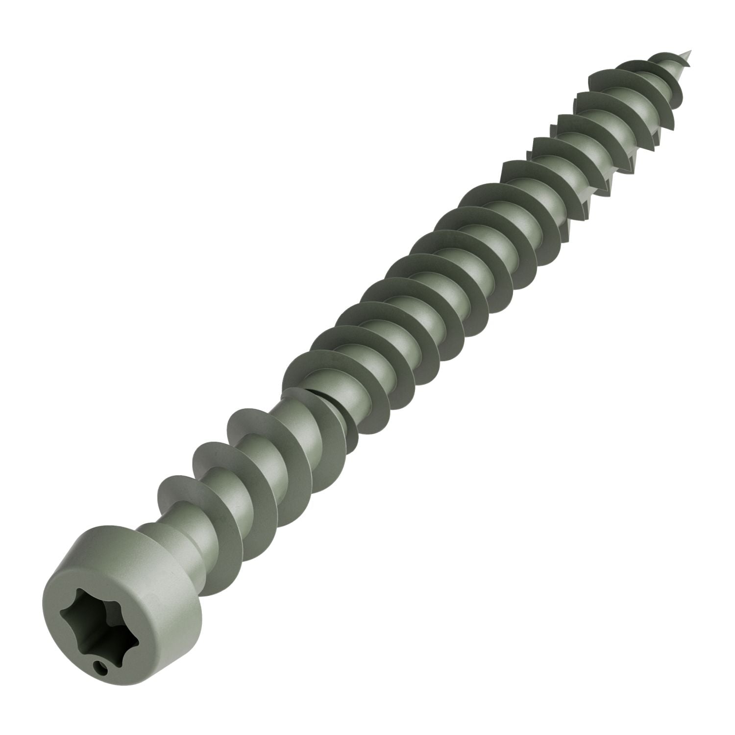 Simpson Strong-Tie DCU2GRR70 Deck-Drive DCU COMPOSITE Screw,  #10 x 2-in. T20, Quik Guard, Gray, 70-Pack