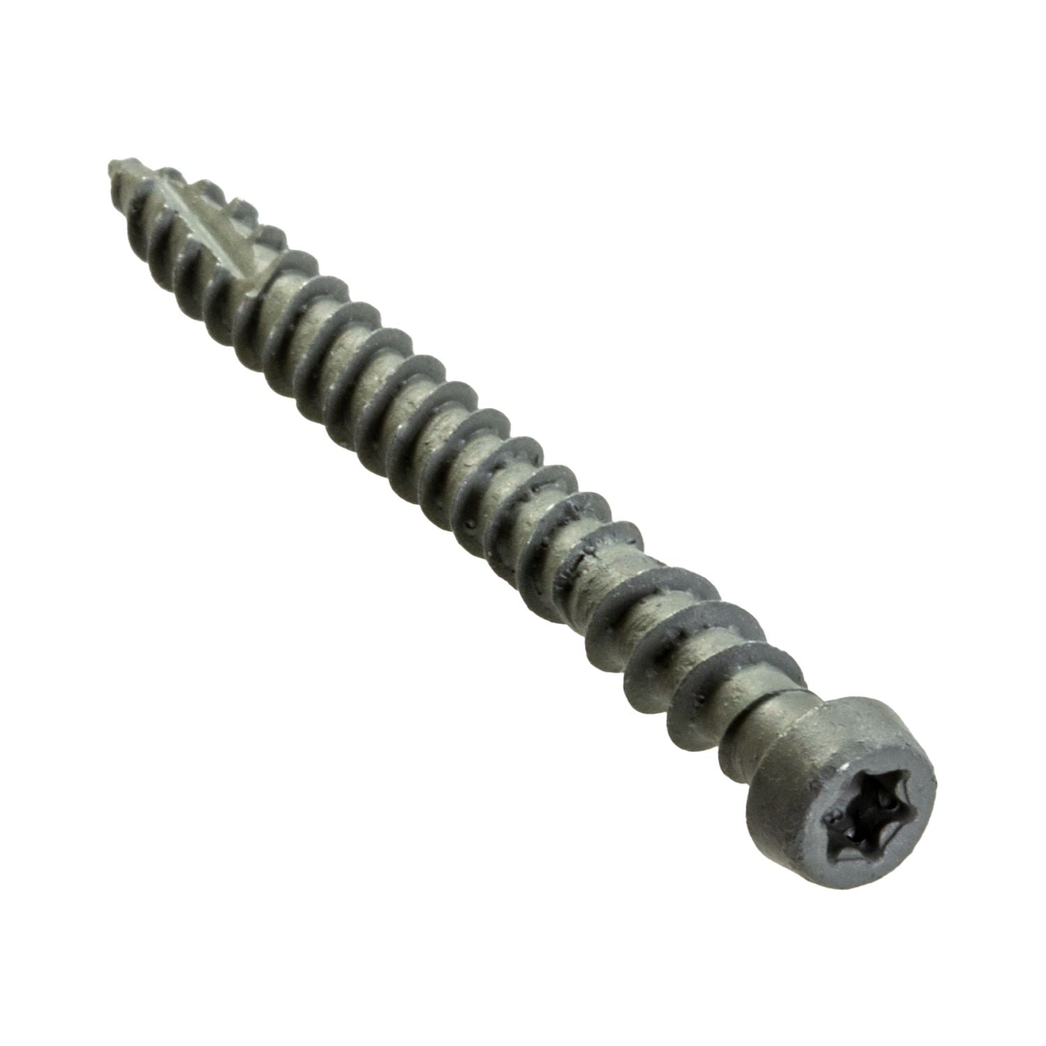 Simpson Strong-Tie DCU2GRR70 Deck-Drive DCU COMPOSITE Screw,  #10 x 2-in. T20, Quik Guard, Gray, 70-Pack