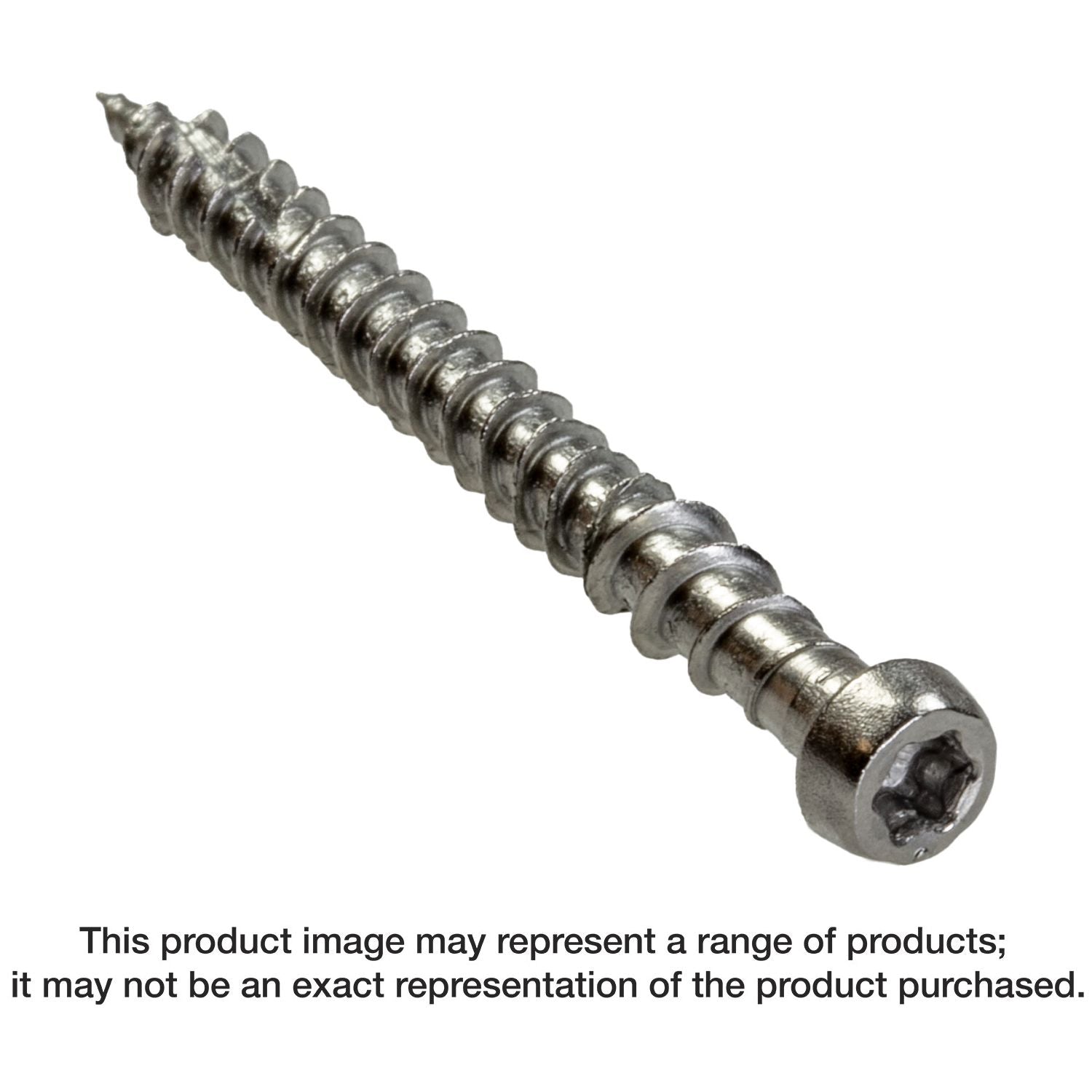 Simpson Strong-Tie DCU2P316 Deck-Drive DCU COMPOSITE Screw,  #10 x 2-in. T20, Type 316, 350-Pack