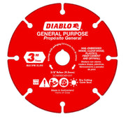 Diablo DCW030CAR101F 3 in. Carbide Grit Multi-Material Cut-Off Disc