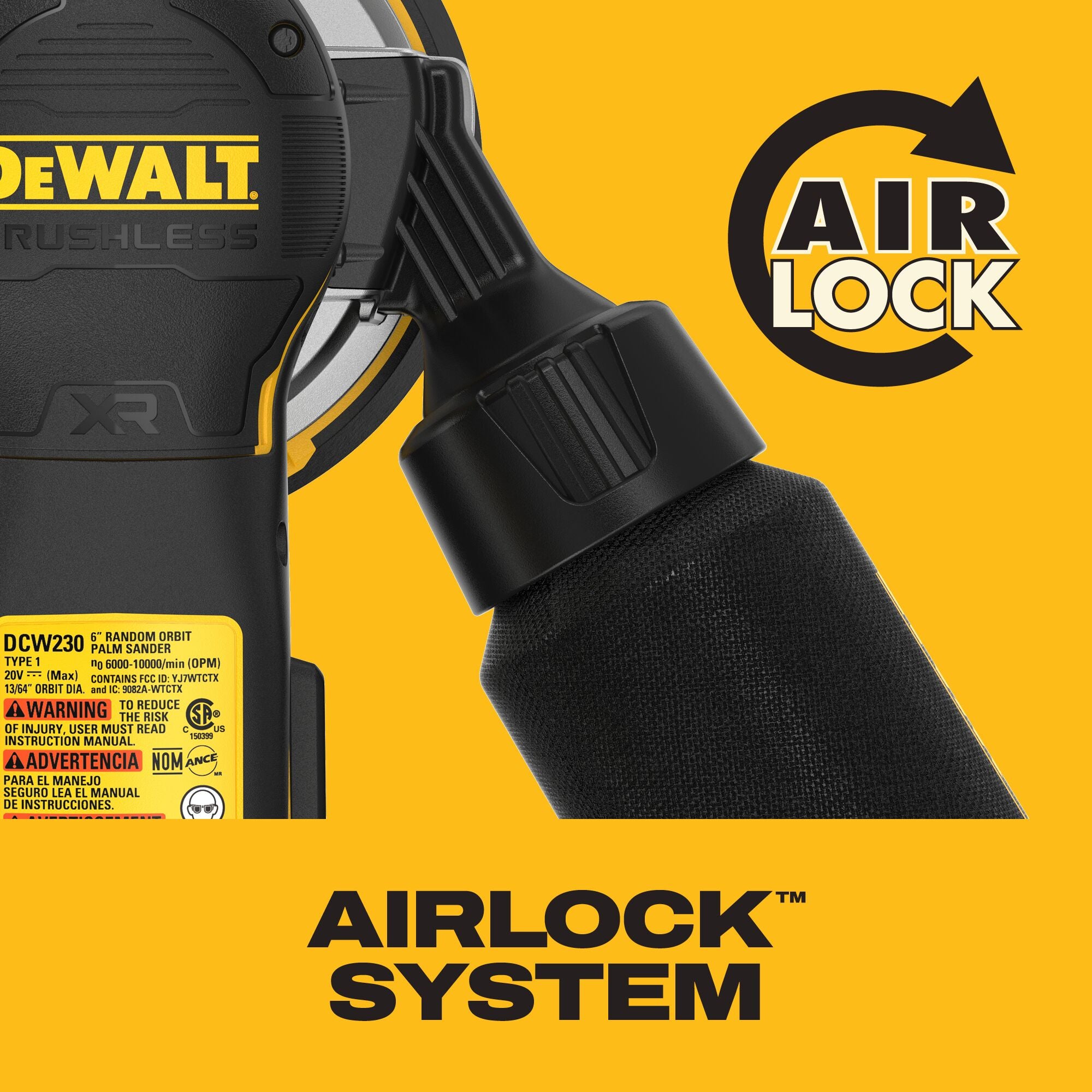 DEWALT 20V MAX XR 6-in. Random Orbital Sander, Tool Only (DCW230B)