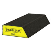Diablo DFBANGBFIN02G 8 in. x 3 in. x 1 in. 100 Grit Extended Corner Contact Spanding Sponges (2-Pack)