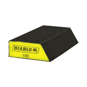 Diablo DFBLANGFIN04G 5 in. x 3 in. x 1 in. 100 Grit Corner Contact Sanding Sponges (4-Pack)