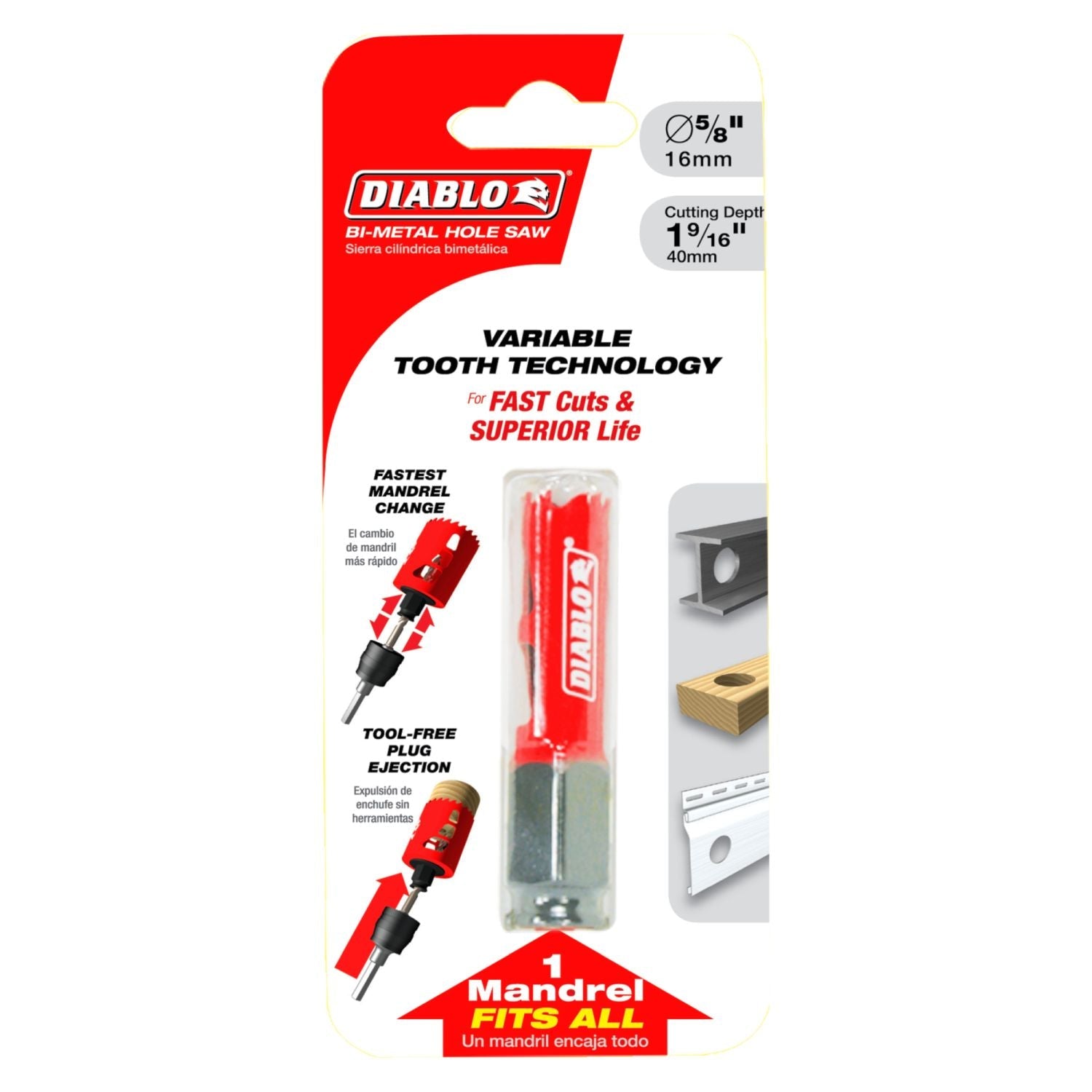 Diablo DHS0625 5/8 Inch Hole Saw