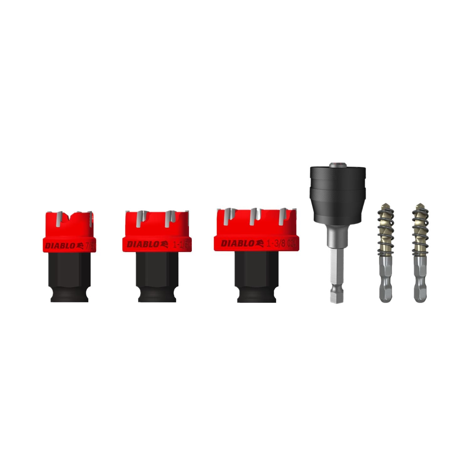 Diablo DHS06CFS 6 pc Steel Demon Carbide Tooth Hole Cutter Set (6-Pack)