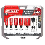 Diablo DHS09SGPCT 9-Piece Carbide General Purpose Hole Saw Set