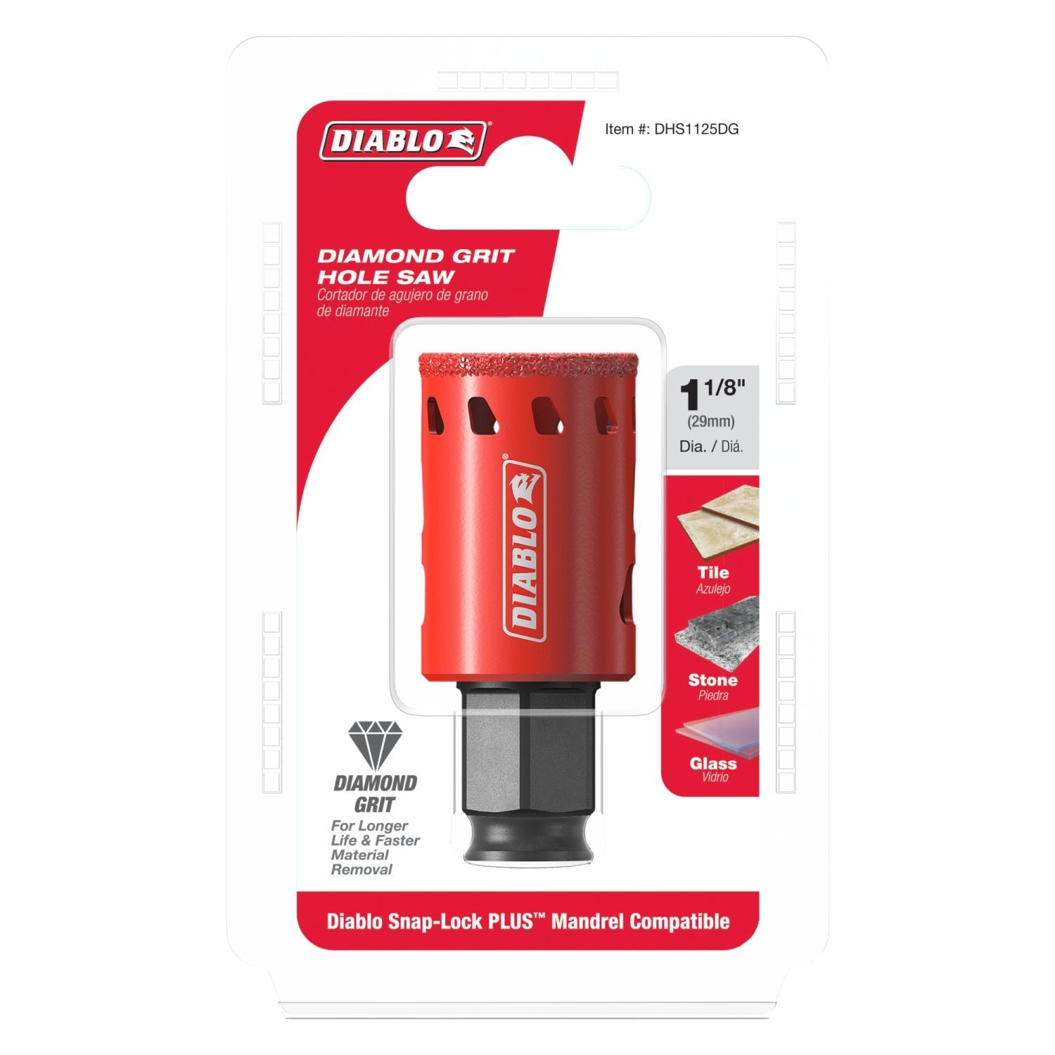 Diablo DHS1125DG 1-1/8 in. Diamond Grit Hole Saw