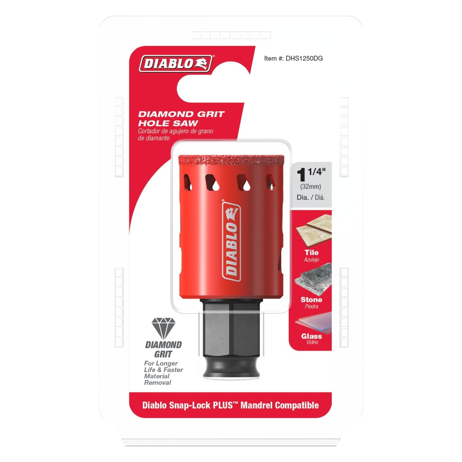 Diablo DHS1250DG 1-1/4 in. Diamond Grit Hole Saw