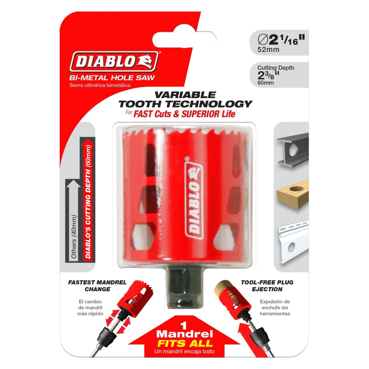 Diablo DHS2063 2-1/16 in. Hole Saw
